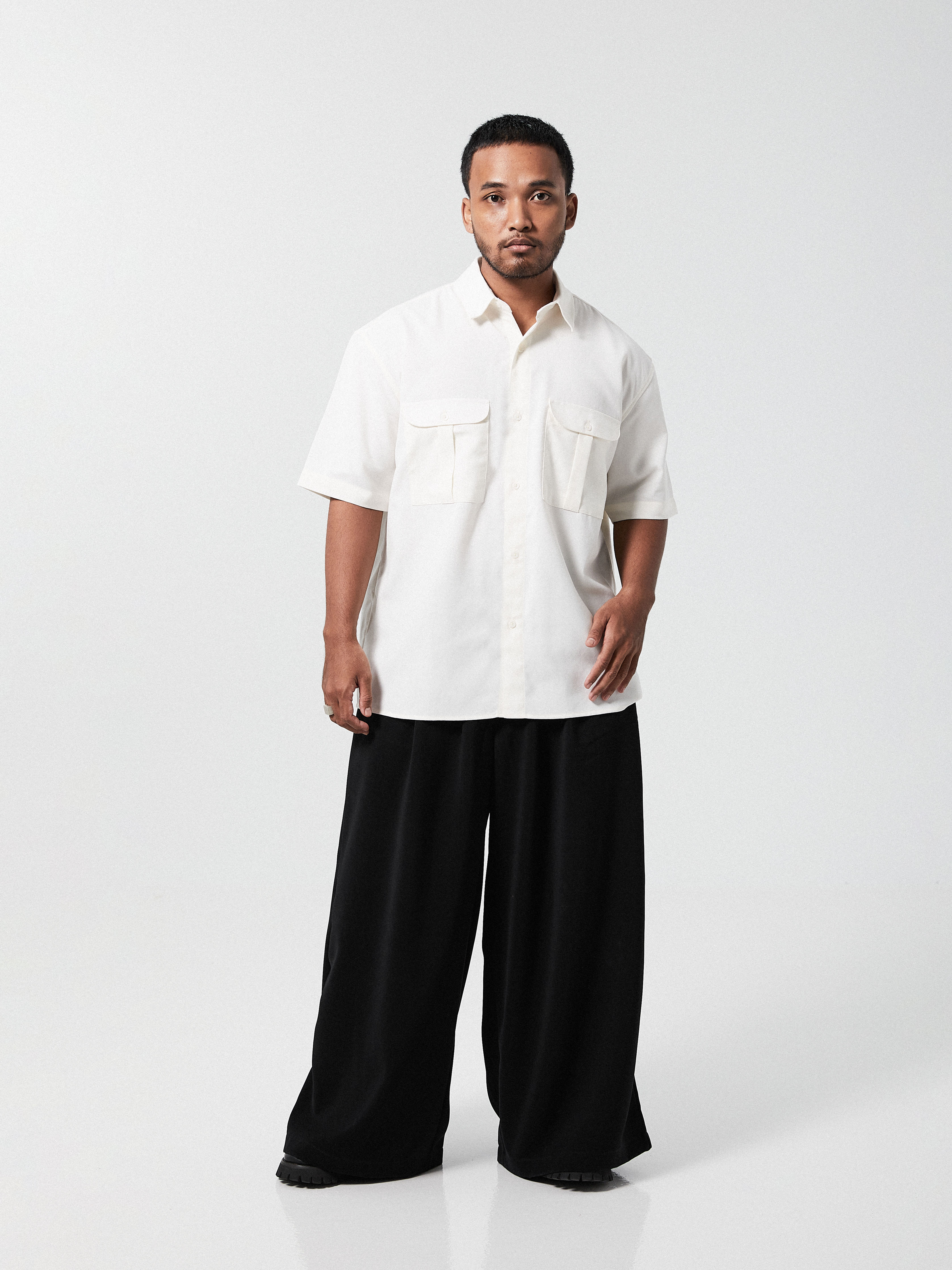 NCVR Double Pocket Shirt | Beige