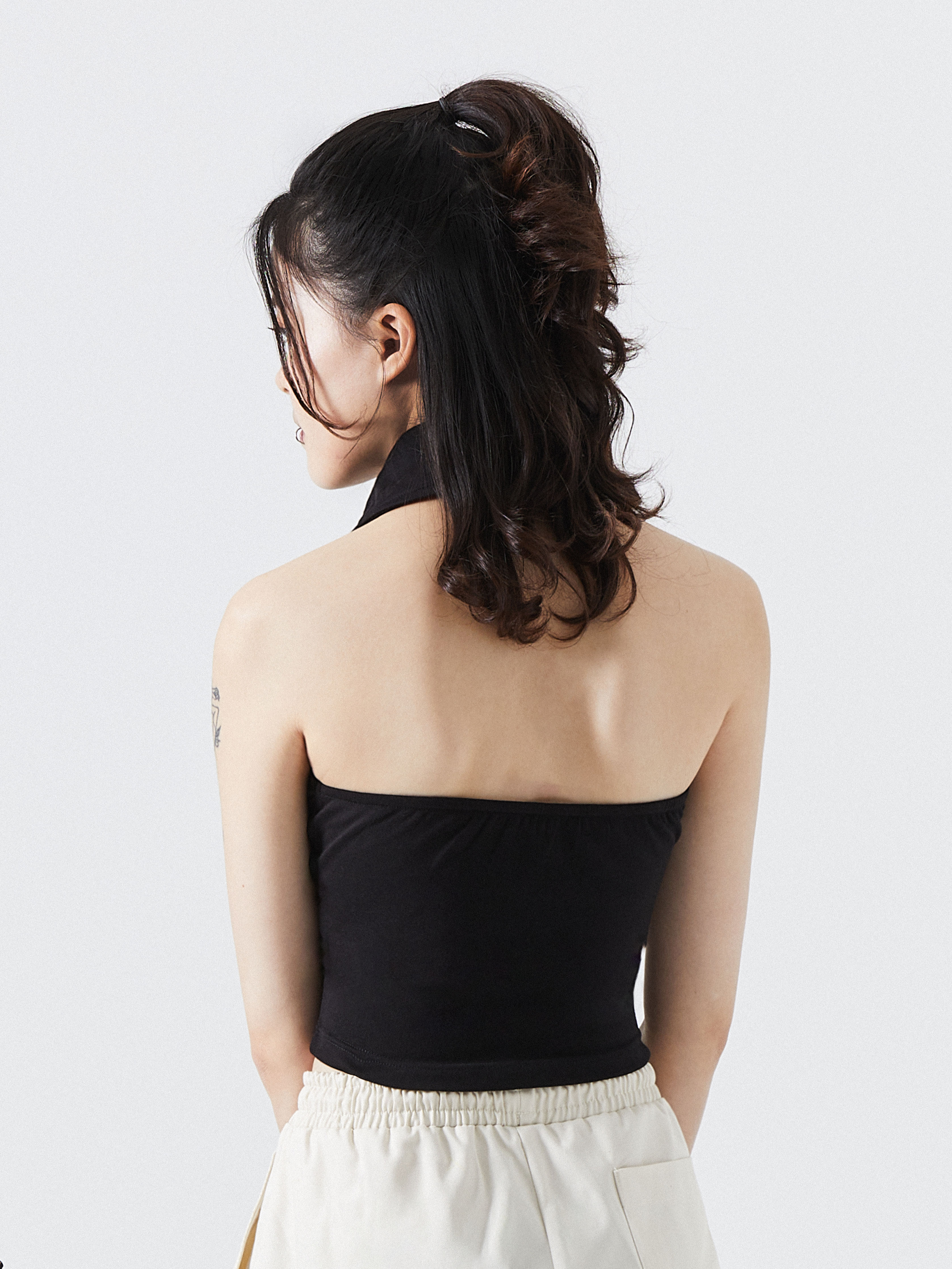 NCVR Polo Neck Halter Top