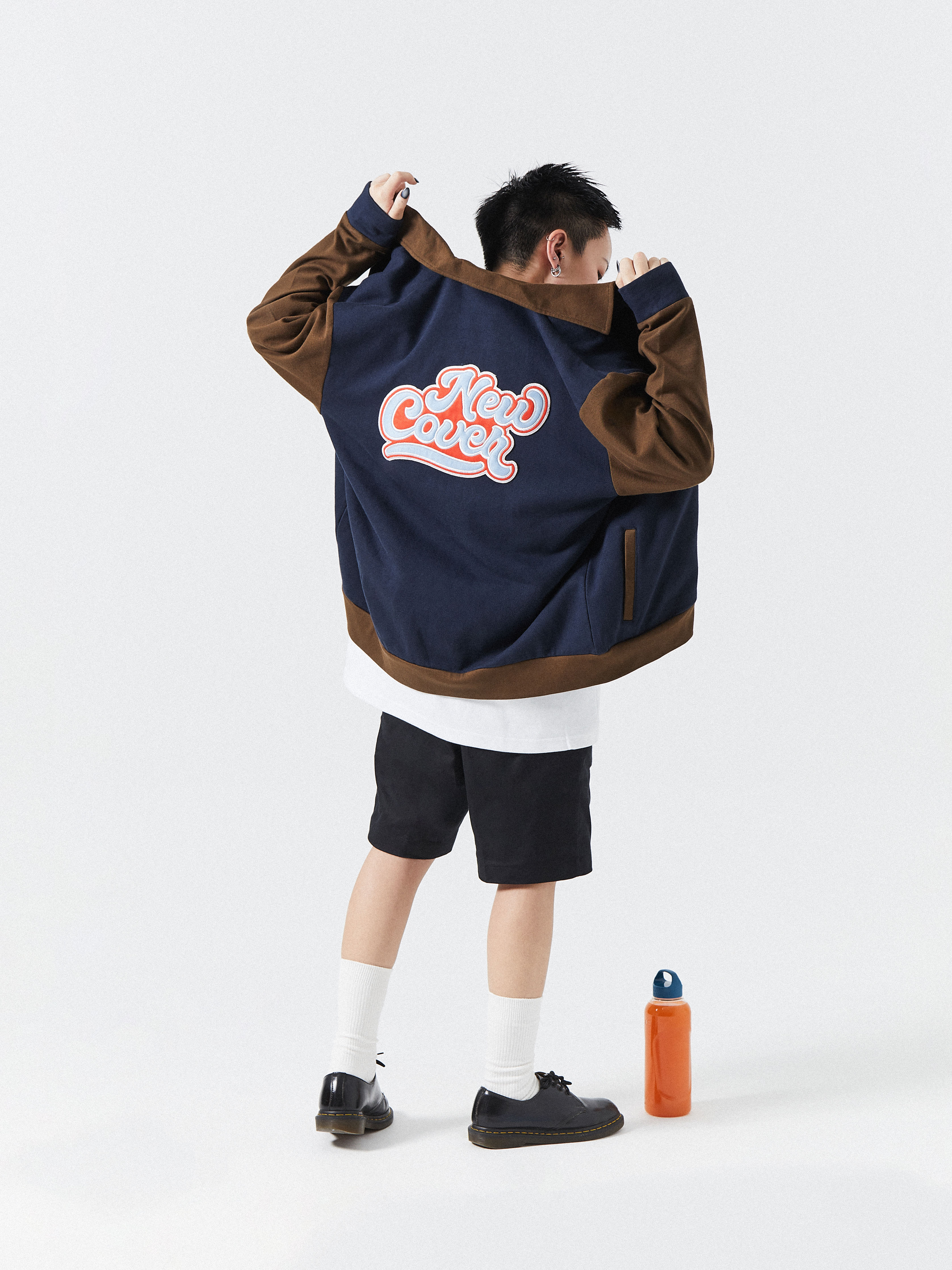 Unisex Dual Color Bomber Jacket