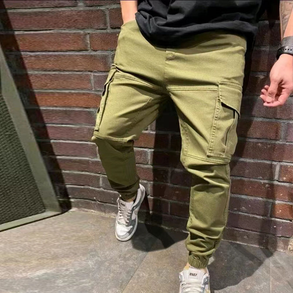 Diggetty Men's multi-pocket overalls fashion jogger pants