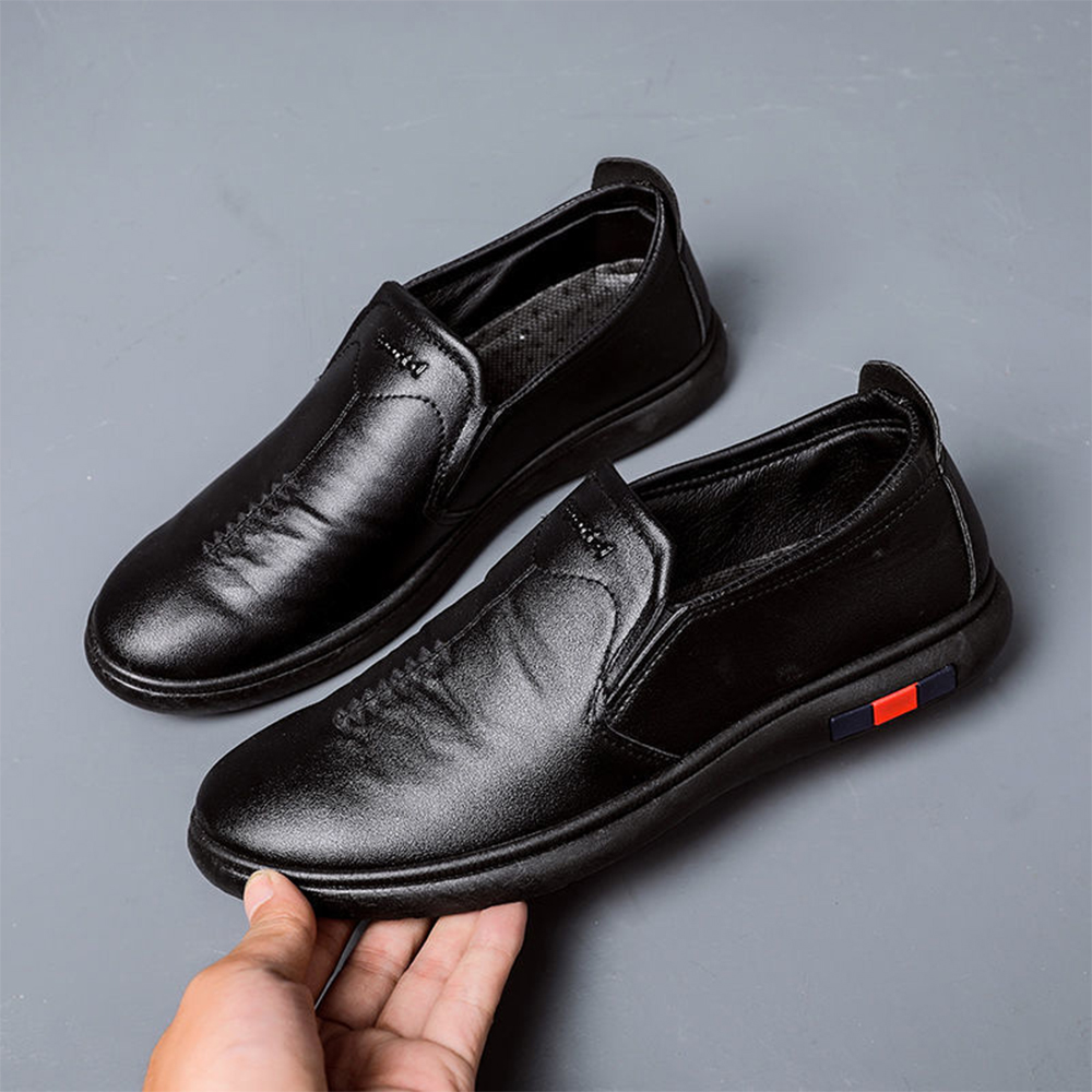 Diggetty Men's light and comfortable business soft leather shoes