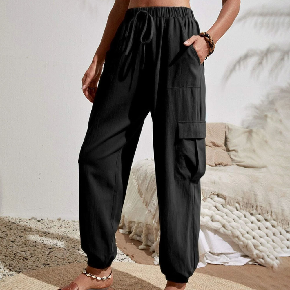 Lightrime New spring and summer casual workwear women's pants