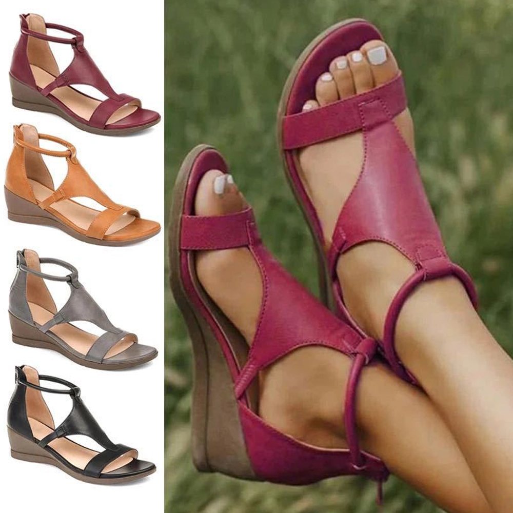 Figcoco™ Vintage Wedge Sandals