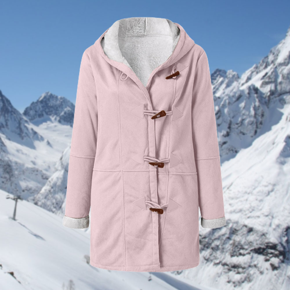 Reemelodys New Winter Women's Warm Fleece Hooded Jacket