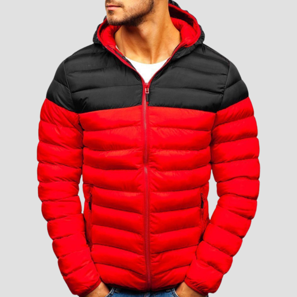 Reemelody New autumn and winter men's fashionable fleece cotton jacket