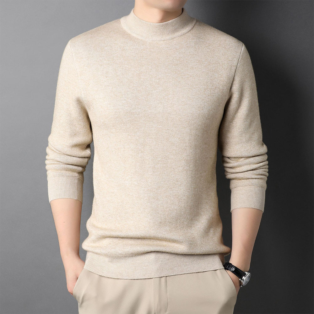 Reemelody Classic Slim Fit Men's Faux Cashmere Sweater