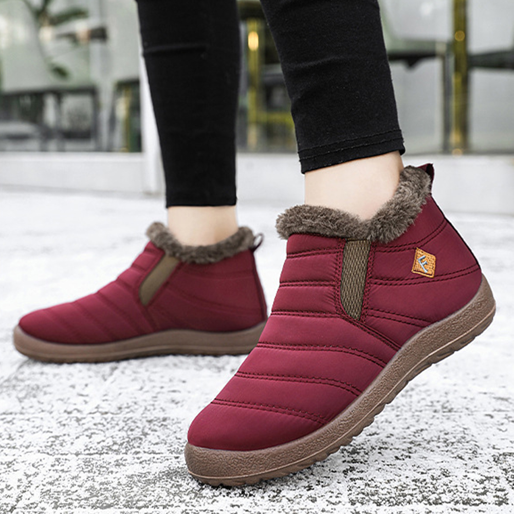 Reemelody New winter boots plush warm cotton shoes