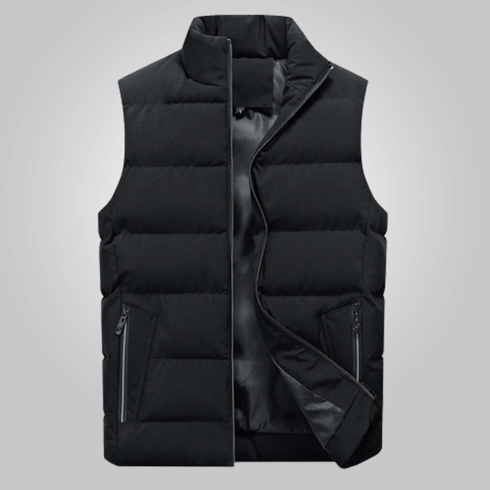 Reemelody Men's large size casual thickened fashionable warm vest