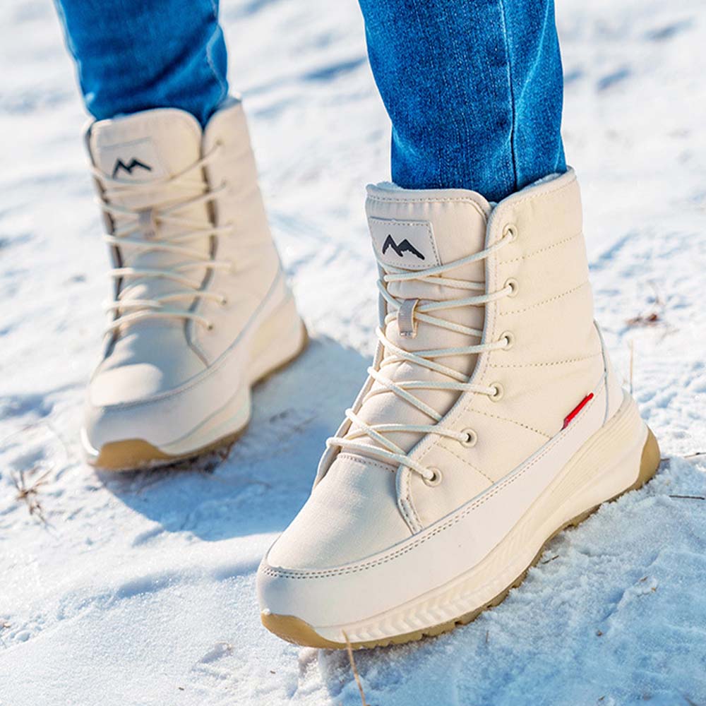 Reemelody Winter new thickened high-top women's non-slip warm snow boots casual thick velvet cotton shoes