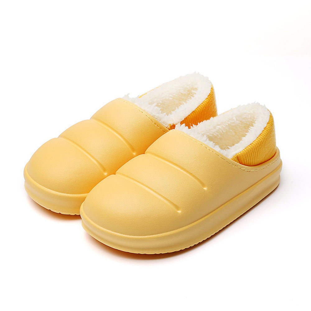 Reemelody Fleece warm home waterproof slippers