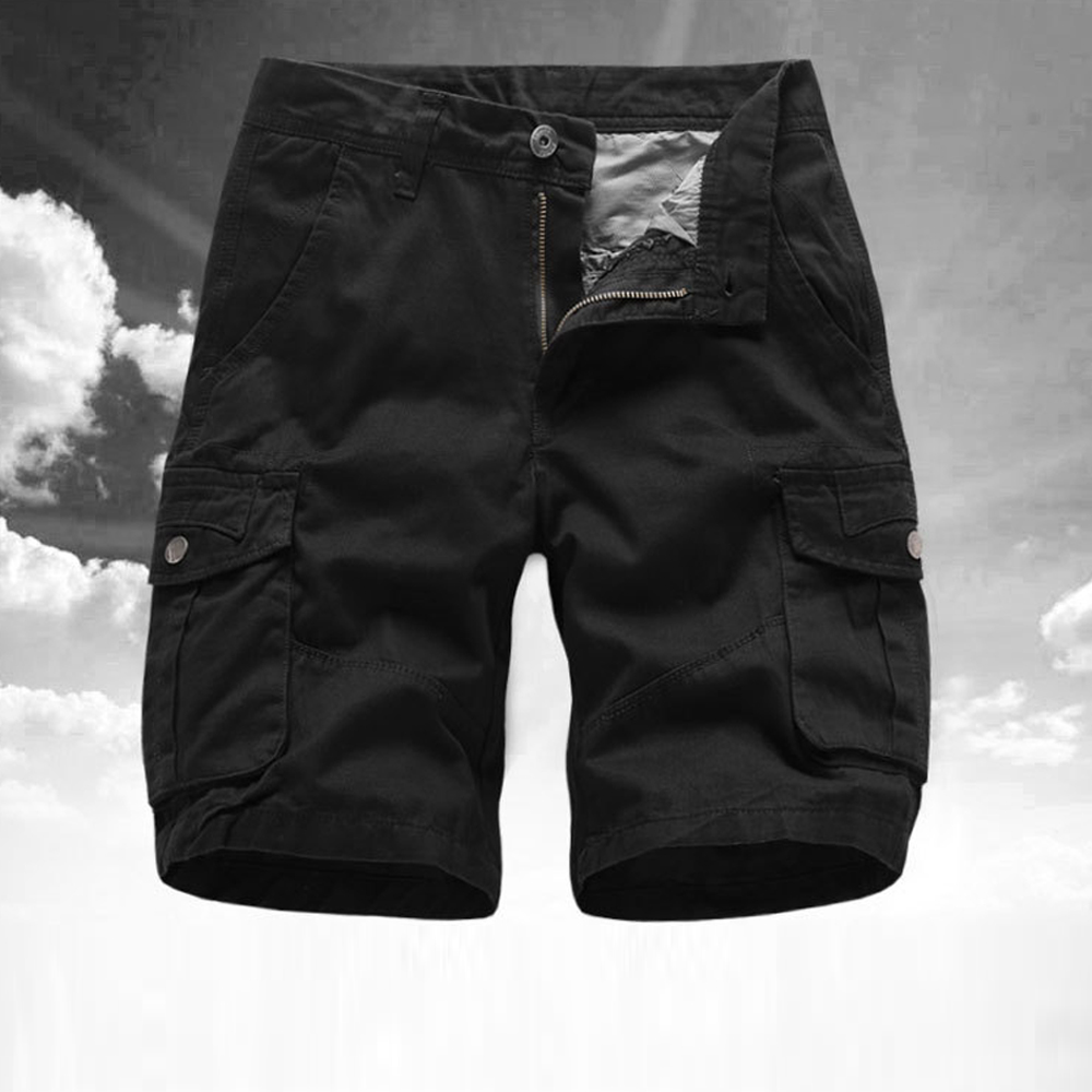 Reemelody Men's multi-pocket cargo shorts