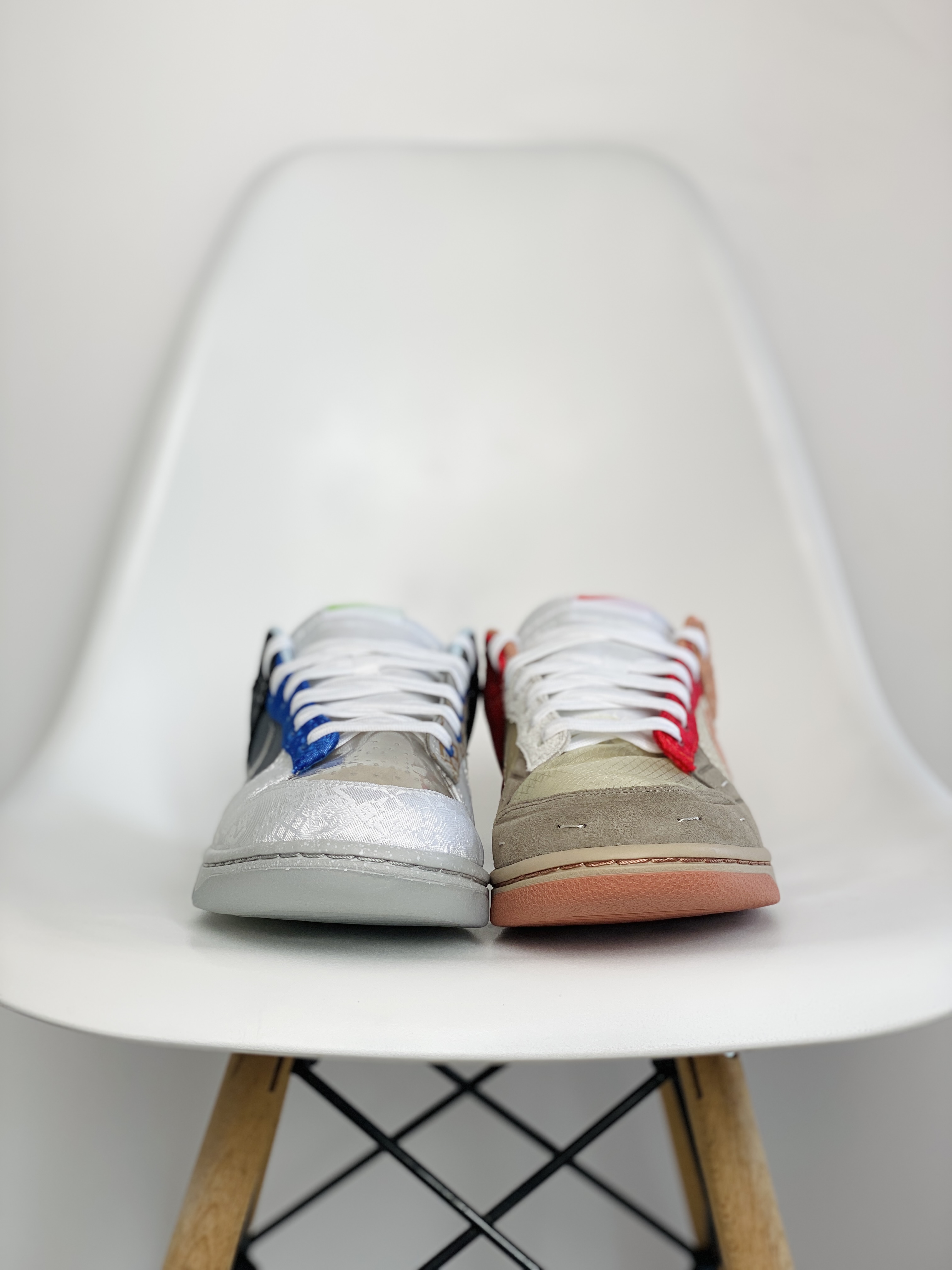 新款  CLOT x NK Dunk Low "What The 低筒 陈冠希 复古板鞋 休闲鞋 男鞋 女鞋 鸳鸯棕蓝灰  FN0316-999 