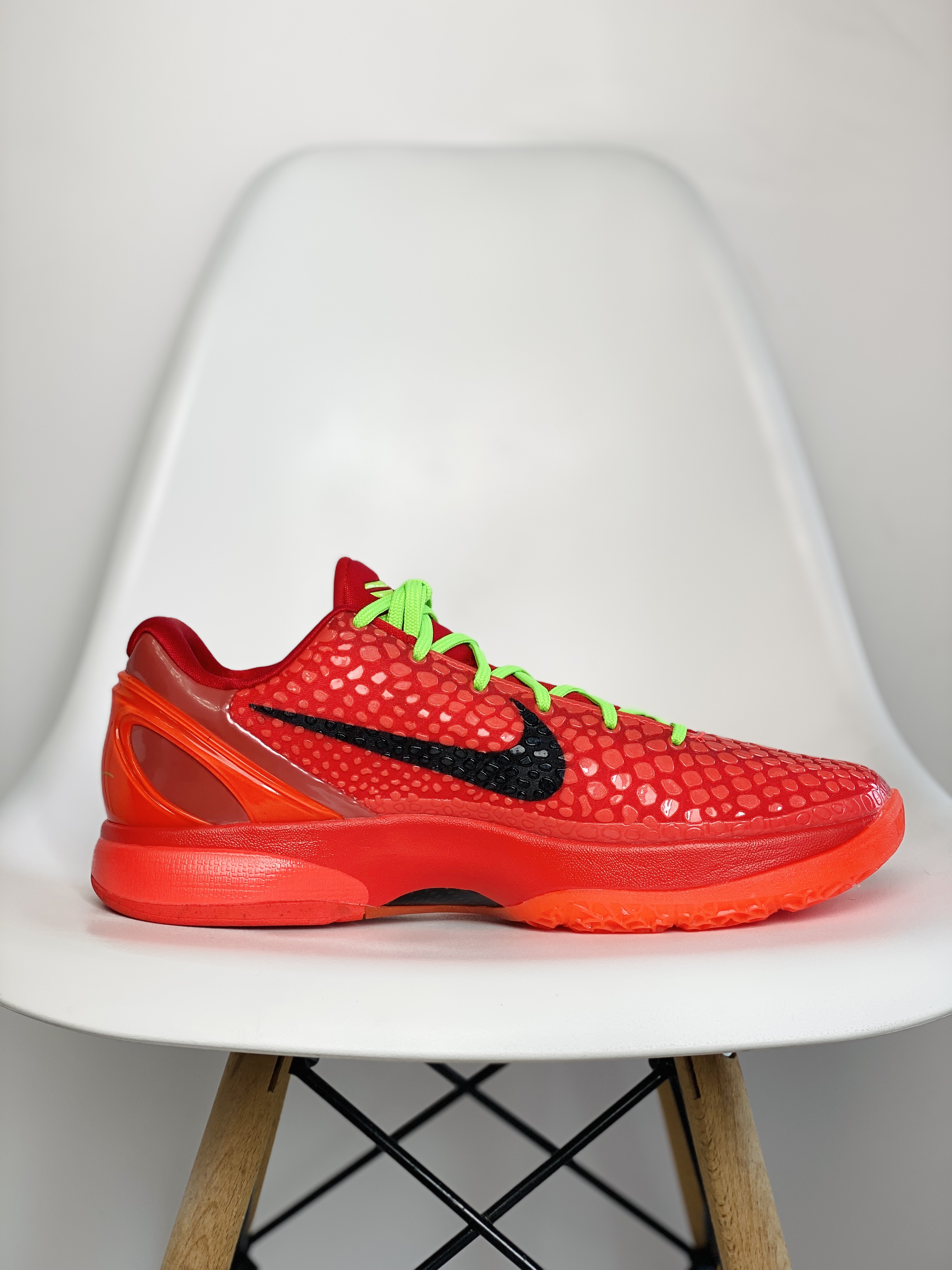 到货后不可临时取消退换 偏小半码到一码最强实战 H12 KOBE6 Reverse Grinch  反轉青蜂俠 前掌氣墊  后掌EVA 科比 6   籃球鞋 實戰鞋 真碳板 波鞋 球鞋 波鞋 男鞋 红色 FV4921-600