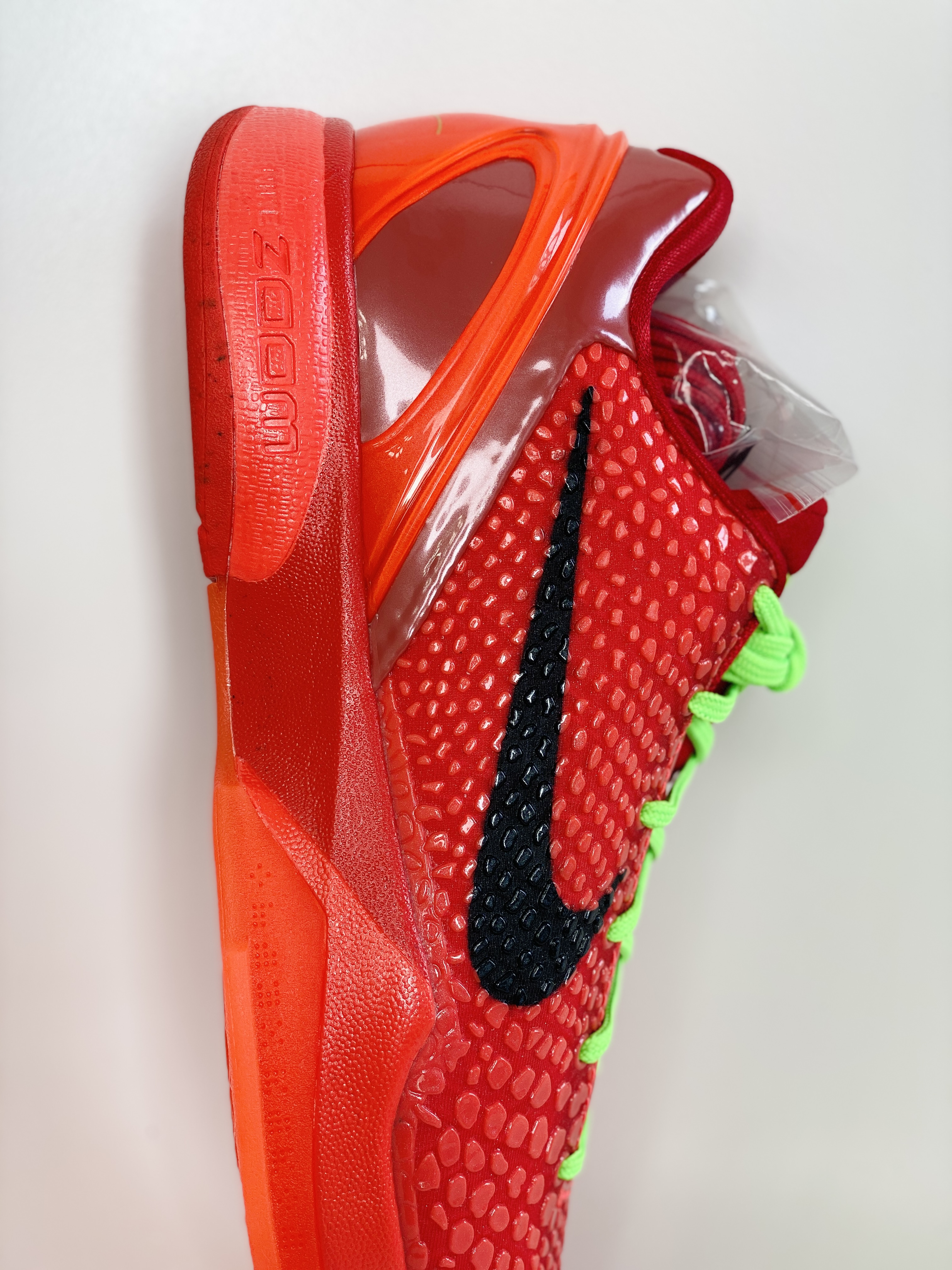 到货后不可临时取消退换 偏小半码到一码最强实战 H12 KOBE6 Reverse Grinch  反轉青蜂俠 前掌氣墊  后掌EVA 科比 6   籃球鞋 實戰鞋 真碳板 波鞋 球鞋 波鞋 男鞋 红色 FV4921-600