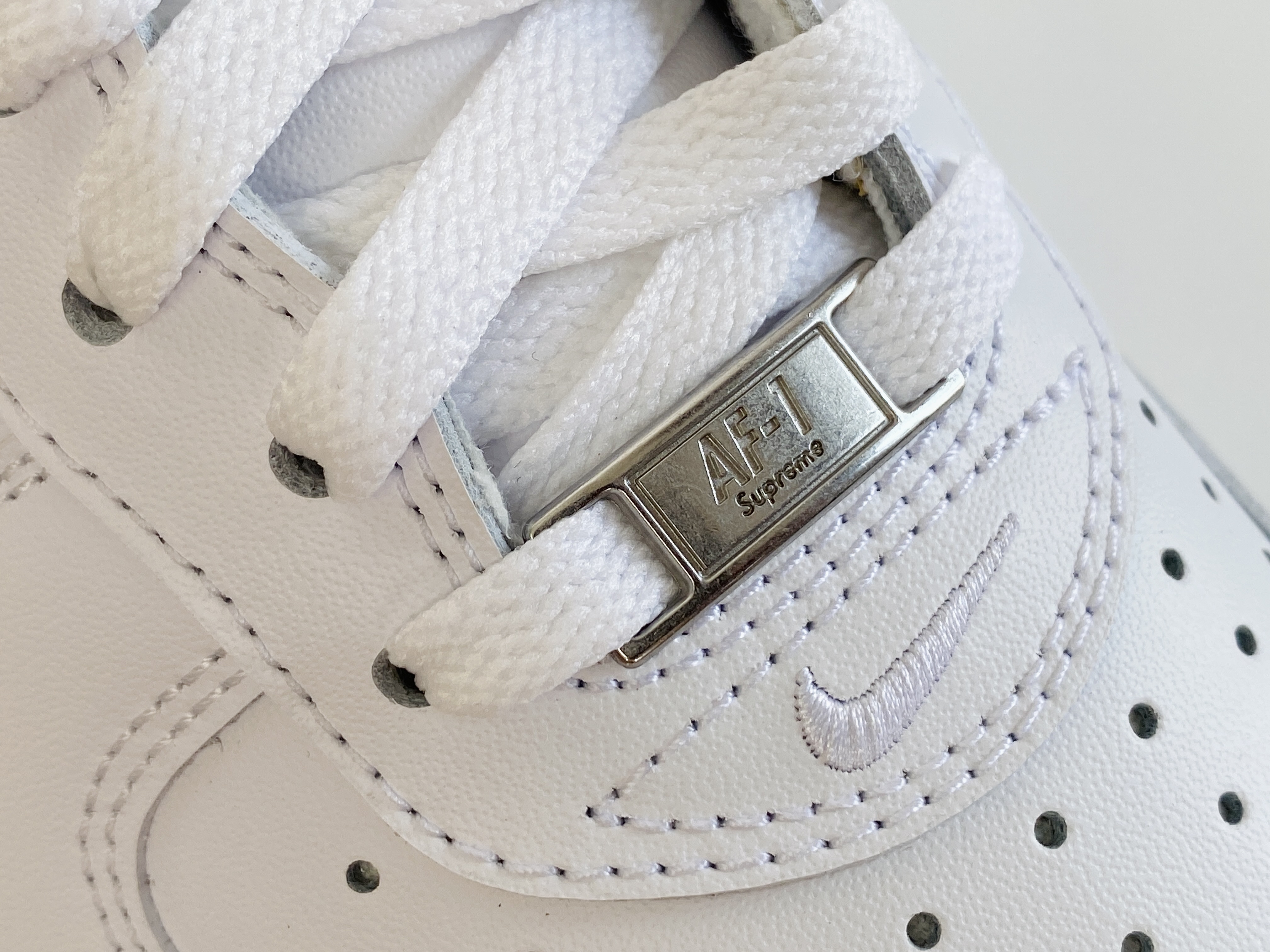 Supreme Air Force 1 Low Box Logo 白色 低筒 休闲鞋 板鞋 男鞋 女鞋 CU9225-100