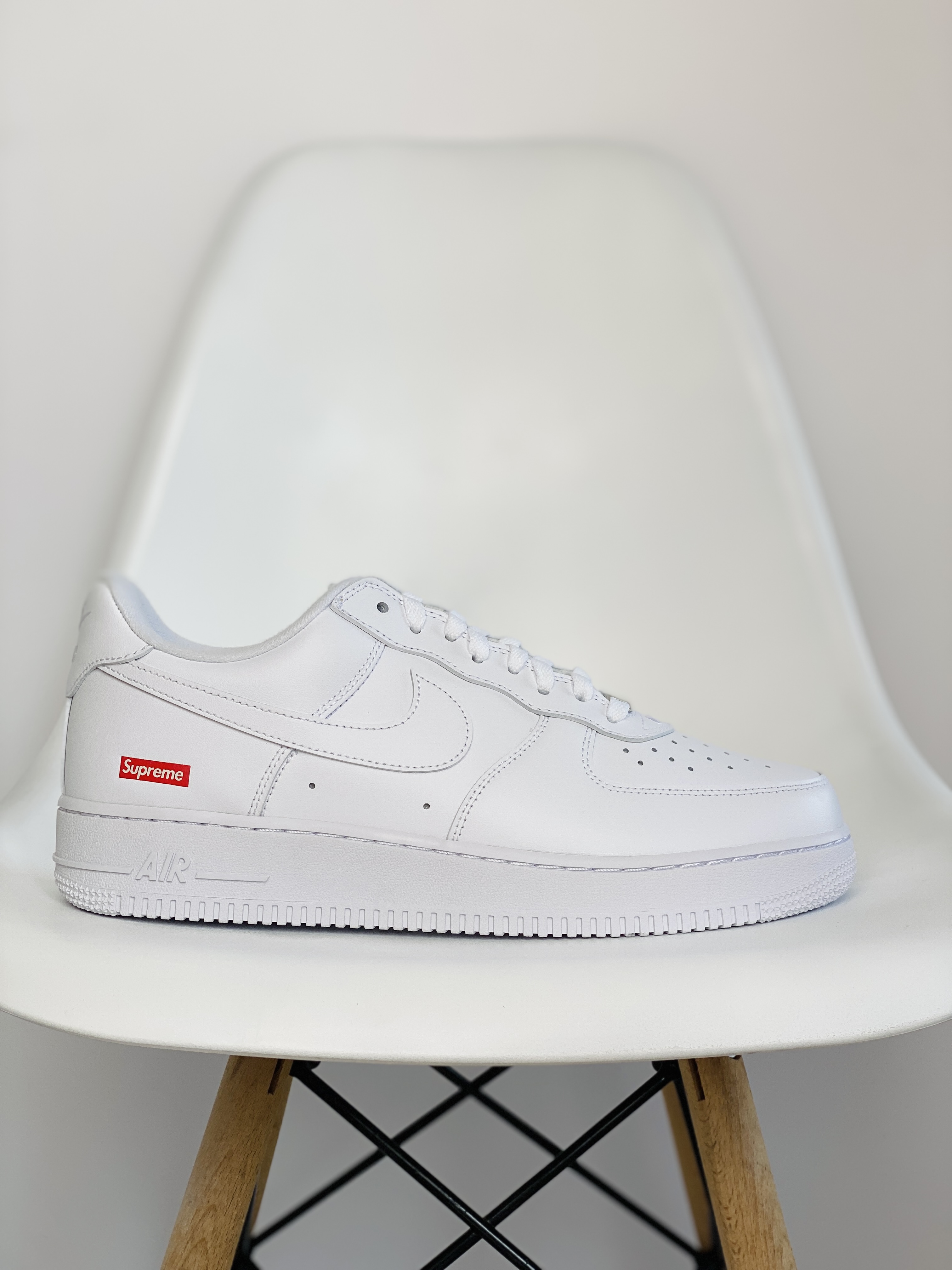Supreme Air Force 1 Low Box Logo 白色 低筒 休闲鞋 板鞋 男鞋 女鞋 CU9225-100