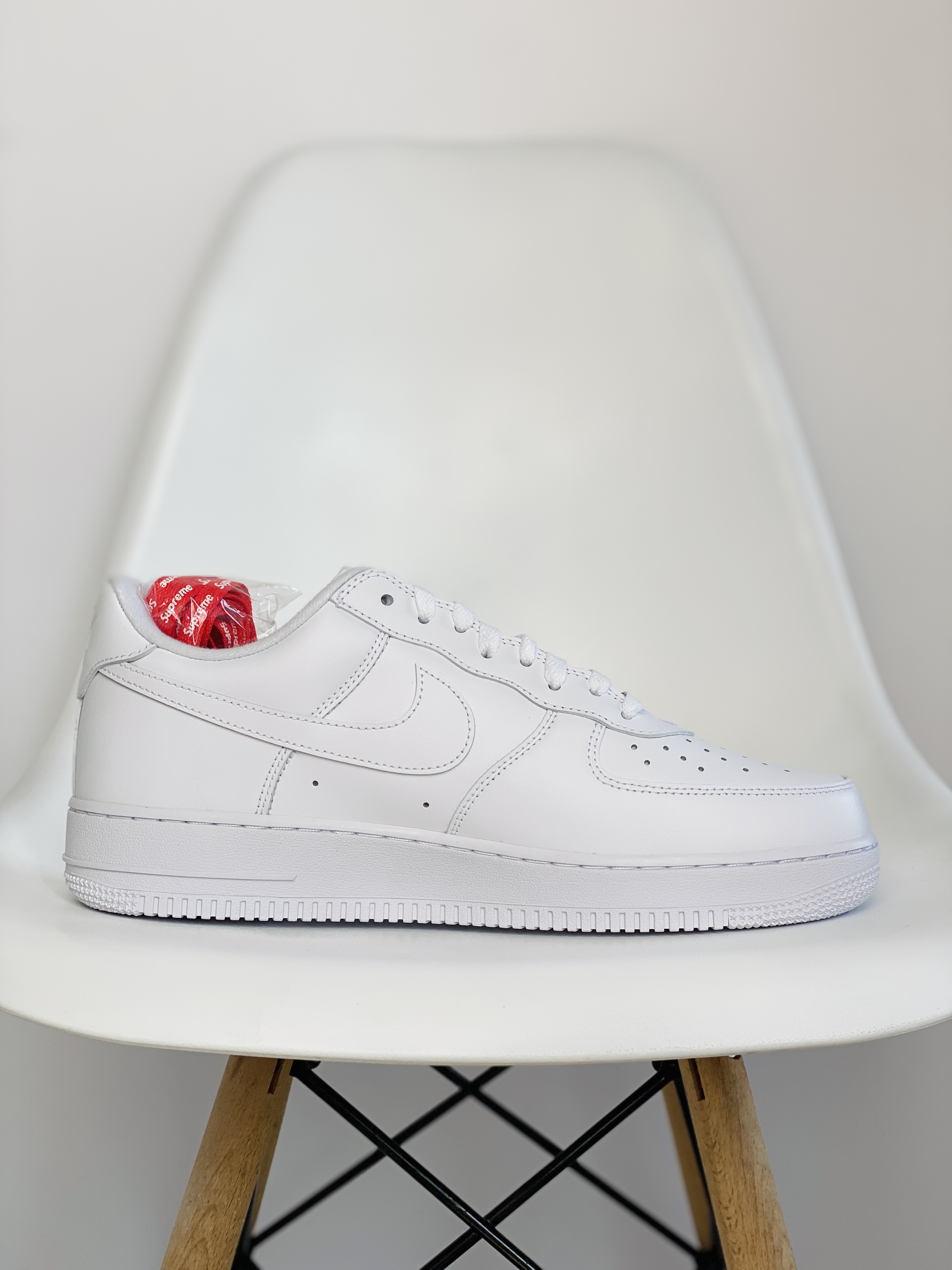 Supreme Air Force 1 Low Box Logo 白色 低筒 休闲鞋 板鞋 男鞋 女鞋 CU9225-100