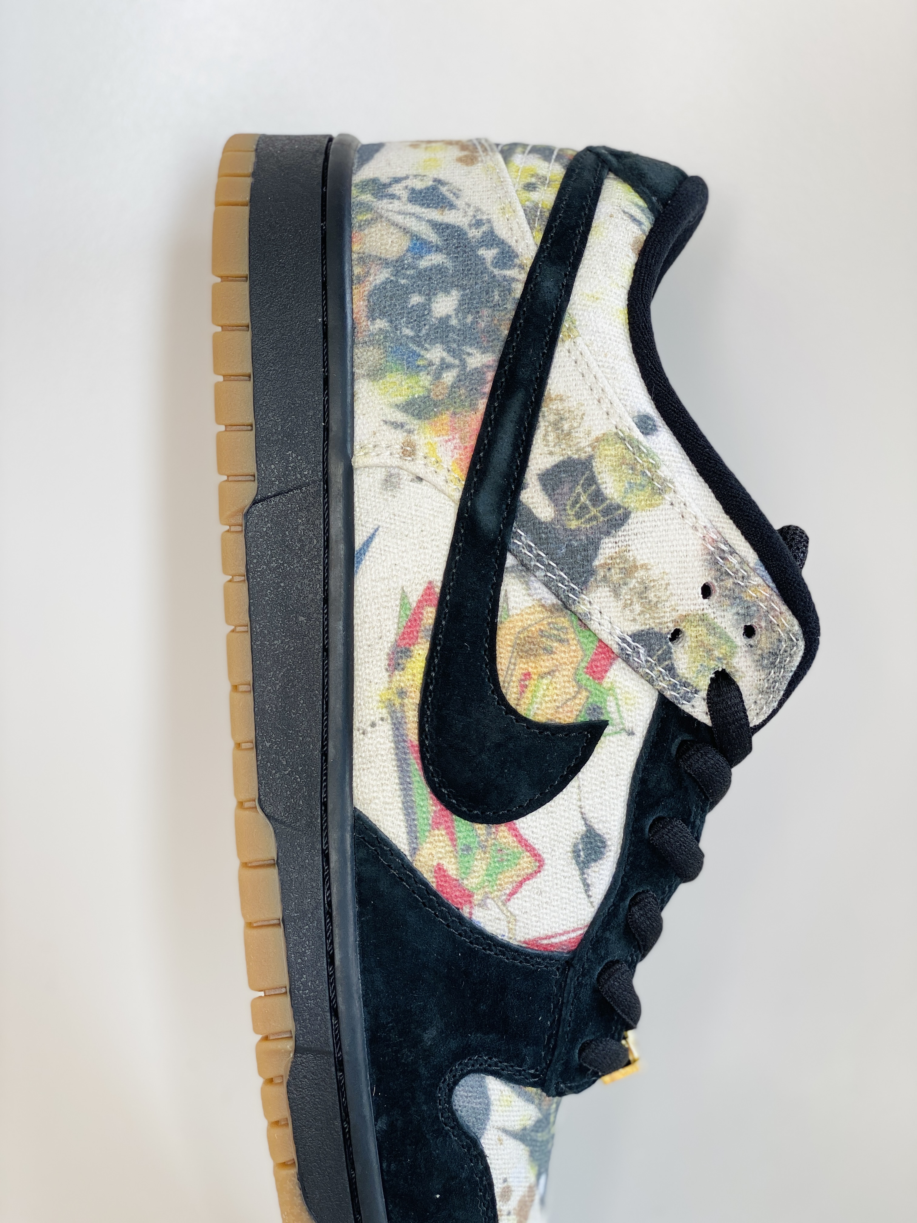 Supreme Nike Dunk SB Low Rammellzee   联名款 低筒 潮流复古  休闲鞋 板鞋 男鞋 女鞋 黑彩涂鸦  FD8778-001  