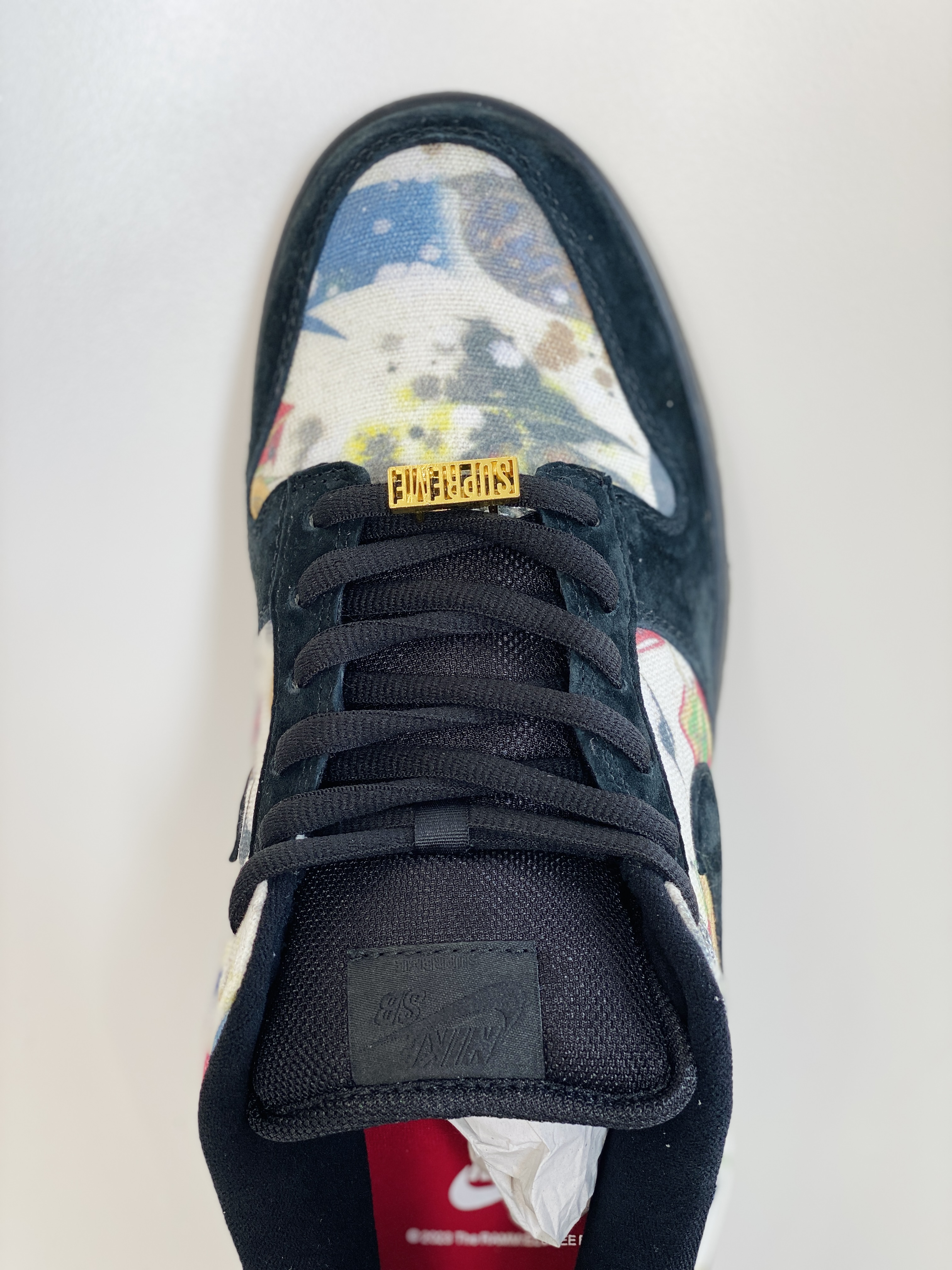 Supreme Nike Dunk SB Low Rammellzee   联名款 低筒 潮流复古  休闲鞋 板鞋 男鞋 女鞋 黑彩涂鸦  FD8778-001  