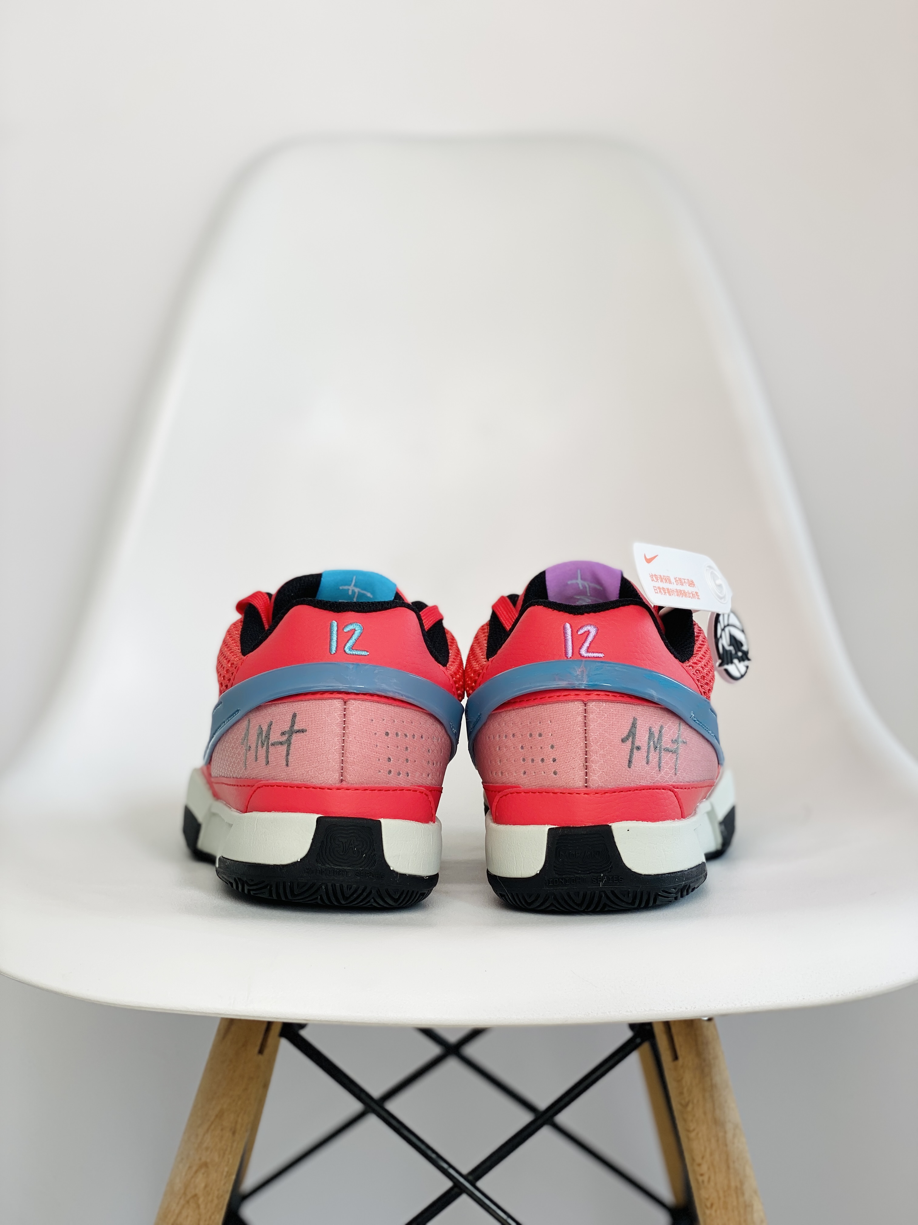  滅世 莫兰特 1代  Nike Zoom JA1 BBQ 低筒 前後氣墊 耐磨透氣 實戰籃球鞋 波鞋 球鞋 男鞋 波鞋 红色DR8786-800