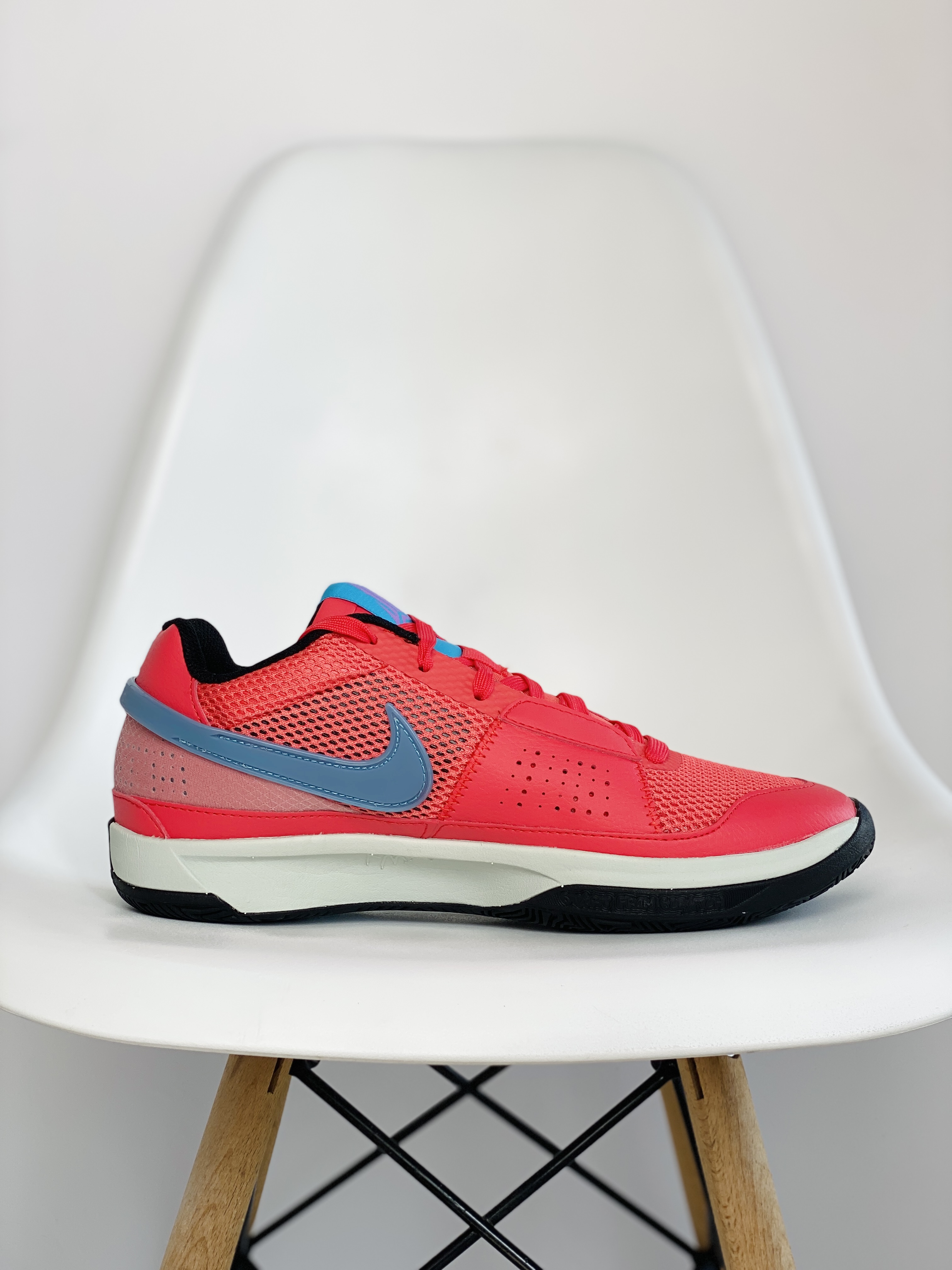  滅世 莫兰特 1代  Nike Zoom JA1 BBQ 低筒 前後氣墊 耐磨透氣 實戰籃球鞋 波鞋 球鞋 男鞋 波鞋 红色DR8786-800