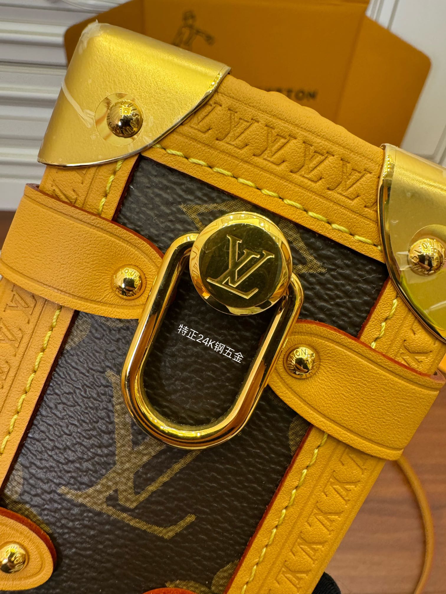 LOUIS VUITTON 路易威登 Side Trunk PM 可拆卸可调节肩带 斜挎包 单肩包 手提包 小号 棕色 M46815