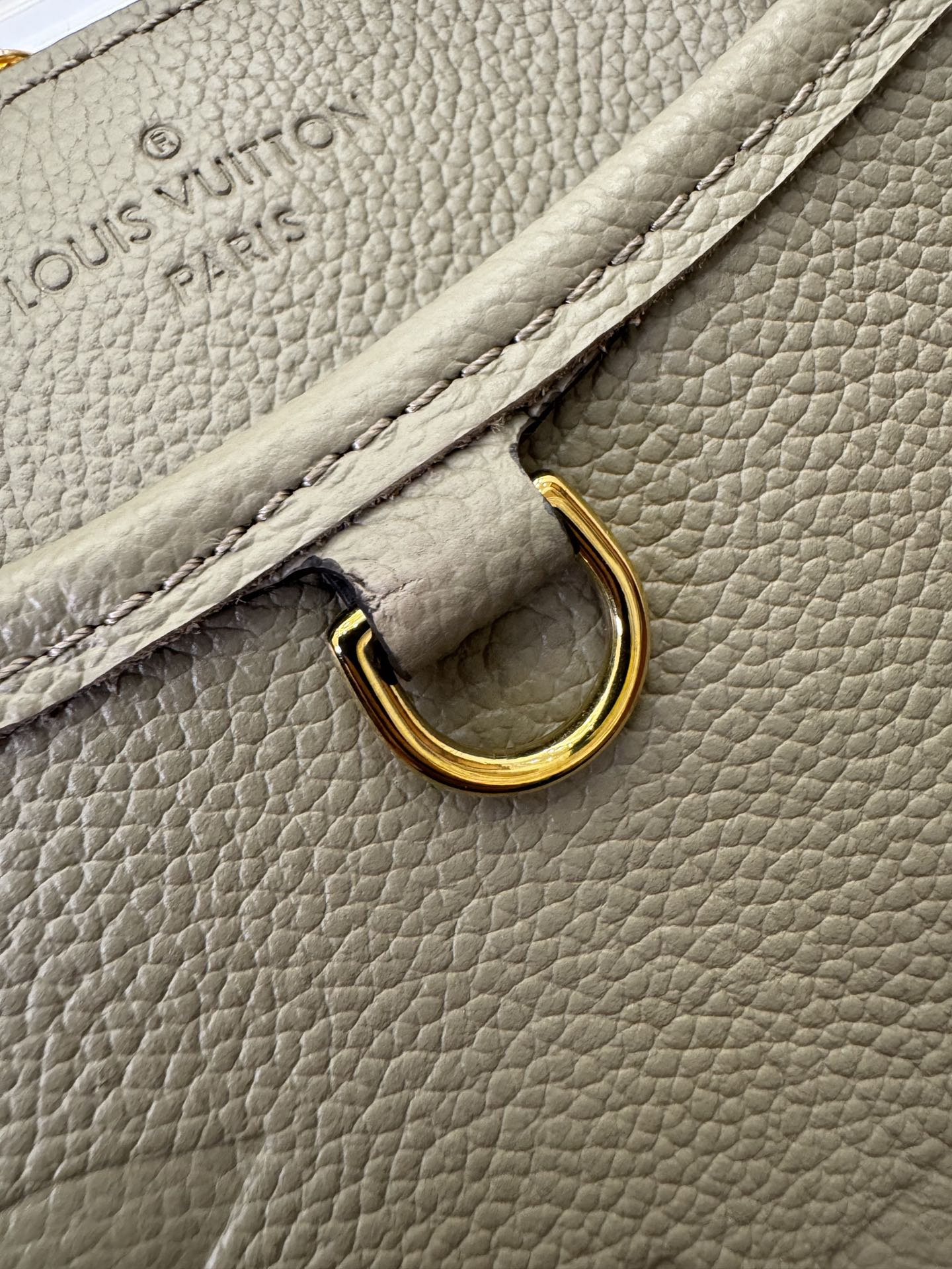 LOUIS VUITTON 路易威登 Trianon MM 压花图案 牛皮革 斜挎包 单肩包 手提包 中号 灰褐色 M46504