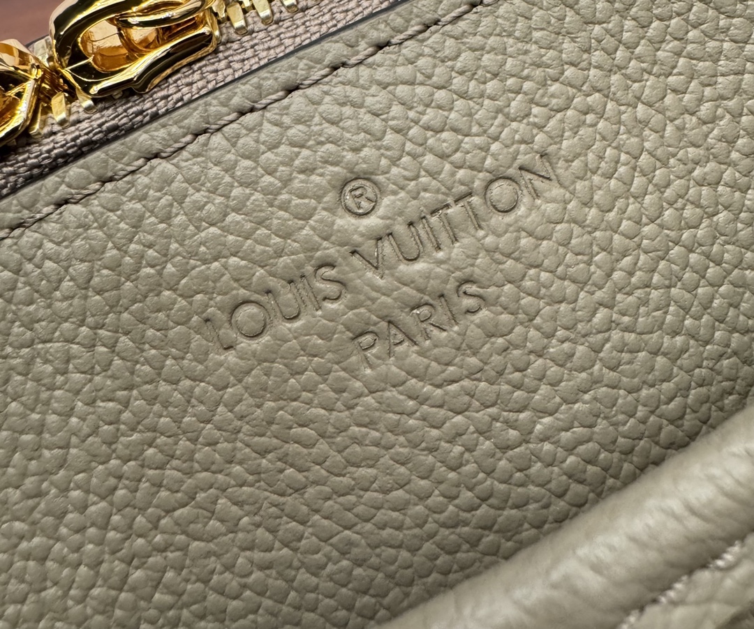 LOUIS VUITTON 路易威登 Trianon MM 压花图案 牛皮革 斜挎包 单肩包 手提包 中号 灰褐色 M46504