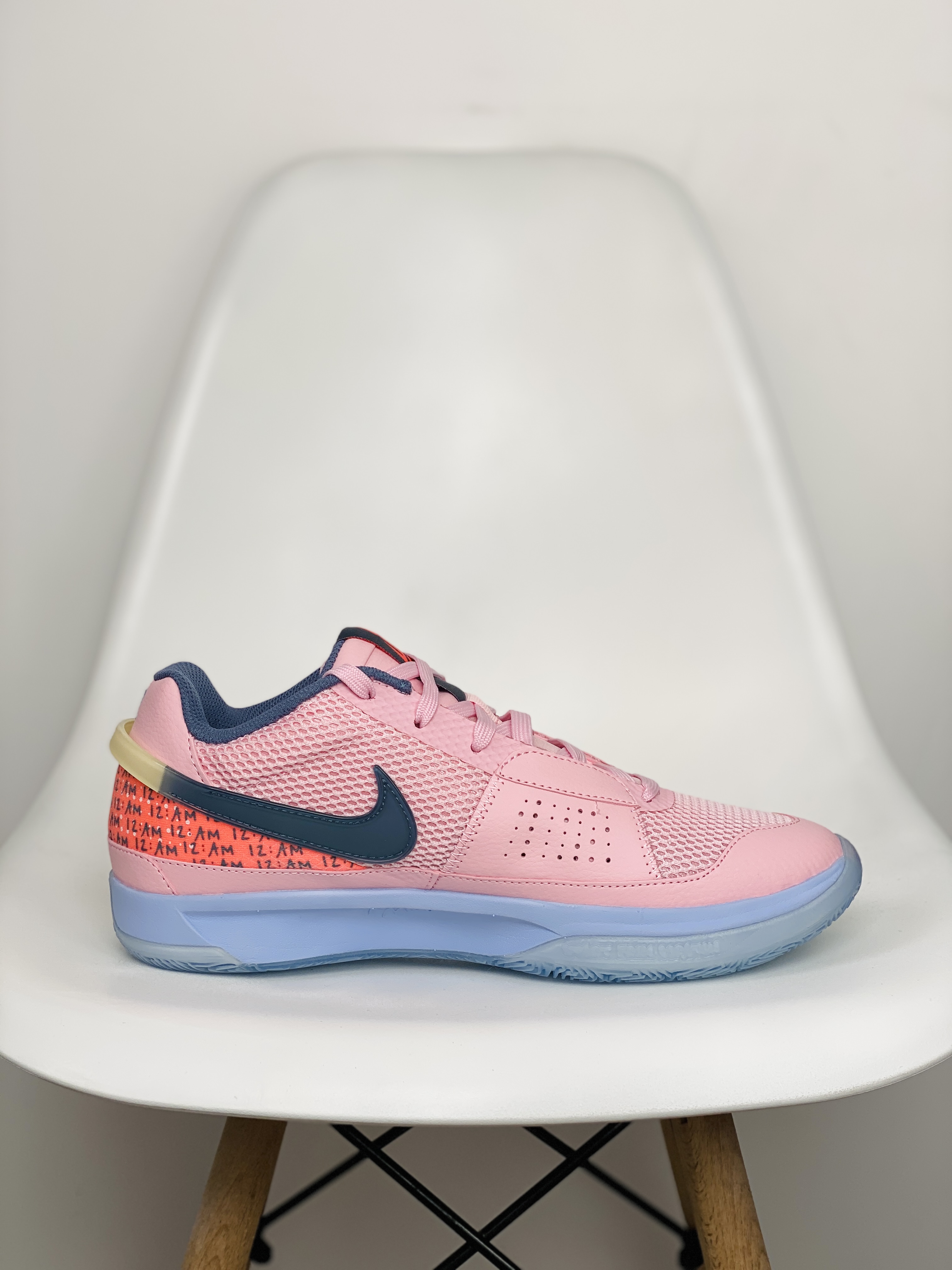  滅世 莫兰特 1代  Nike Zoom JA1 Day One 低筒 前後氣墊 耐磨透氣 實戰籃球鞋 波鞋 球鞋 男鞋 波鞋 中柔粉 FV1282-600