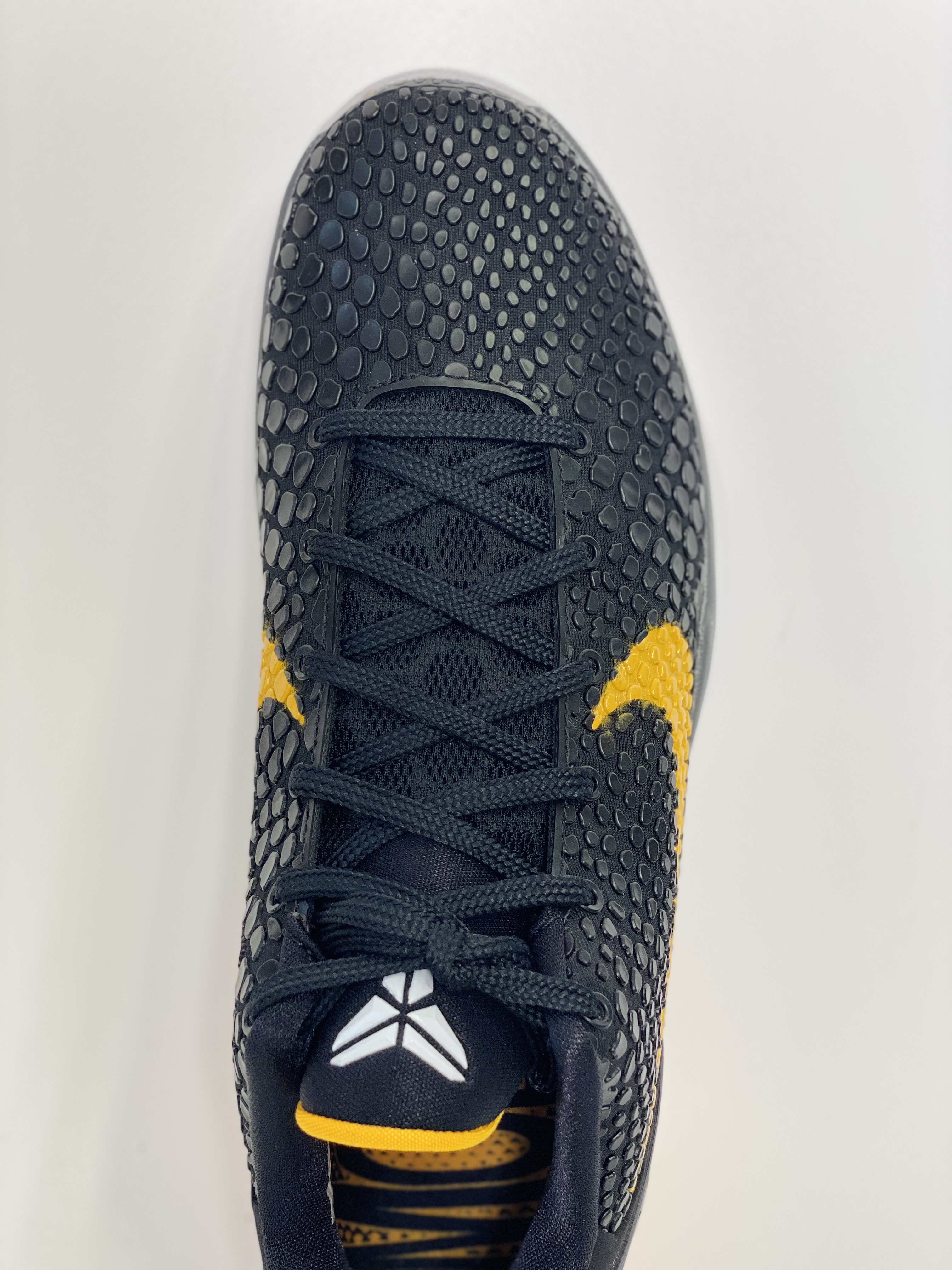 H12 Kobe6  Black Del Sol  前掌Zoom气垫 后掌EVA缓震 球鞋 籃球鞋 實戰鞋  真碳板 波鞋 男鞋  黑黃曼巴 429659-002