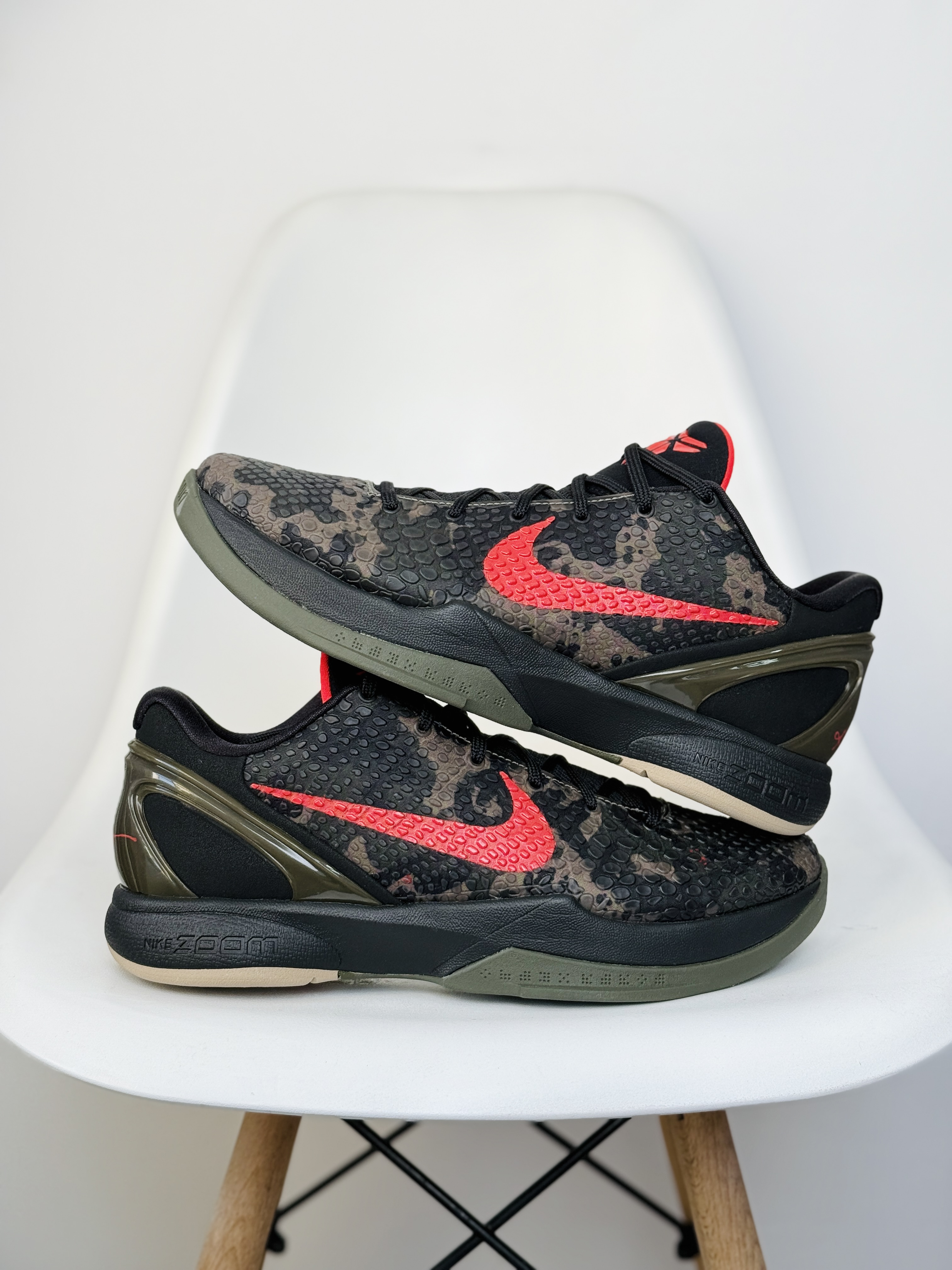 GX KOBE6  Protro Ltalian Camo 前掌氣墊 后掌EVA  科比 6  籃球鞋 實戰鞋 真碳板 波鞋 球鞋 波鞋 男鞋   黑红迷彩 FQ3546-001