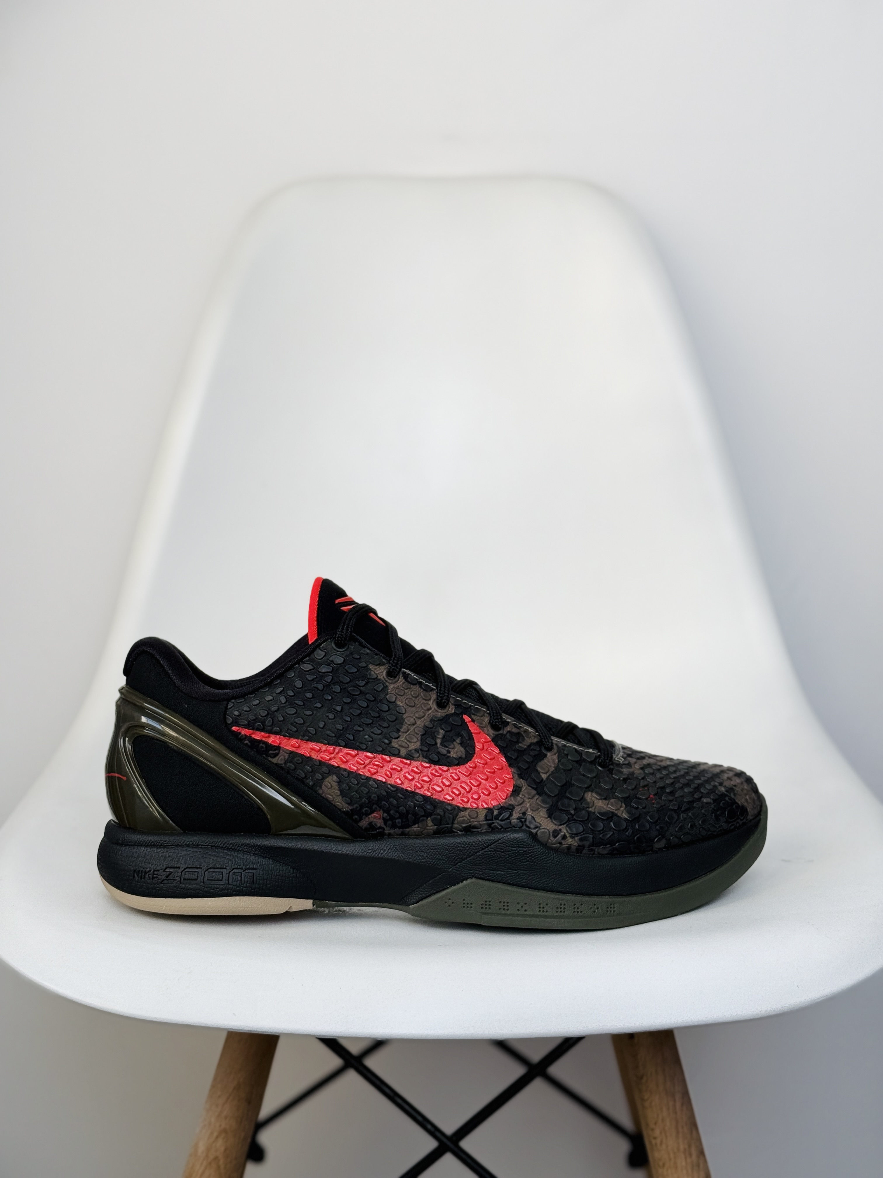 GX KOBE6  Protro Ltalian Camo 前掌氣墊 后掌EVA  科比 6  籃球鞋 實戰鞋 真碳板 波鞋 球鞋 波鞋 男鞋   黑红迷彩 FQ3546-001