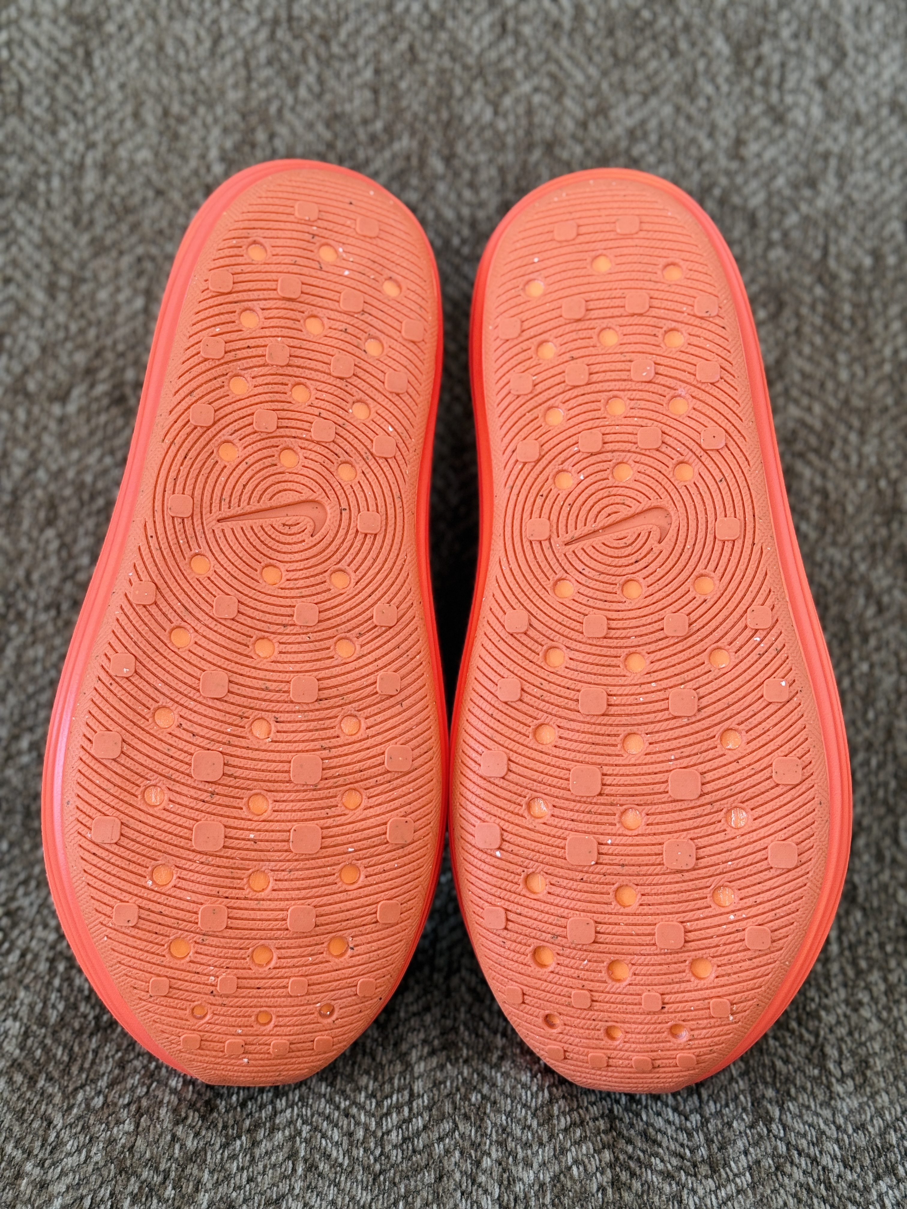 正确复合底 Nike Reactx Rejuven8 洞洞鞋 简约舒适  室外拖鞋 男女同款 橙色  HV5060-800