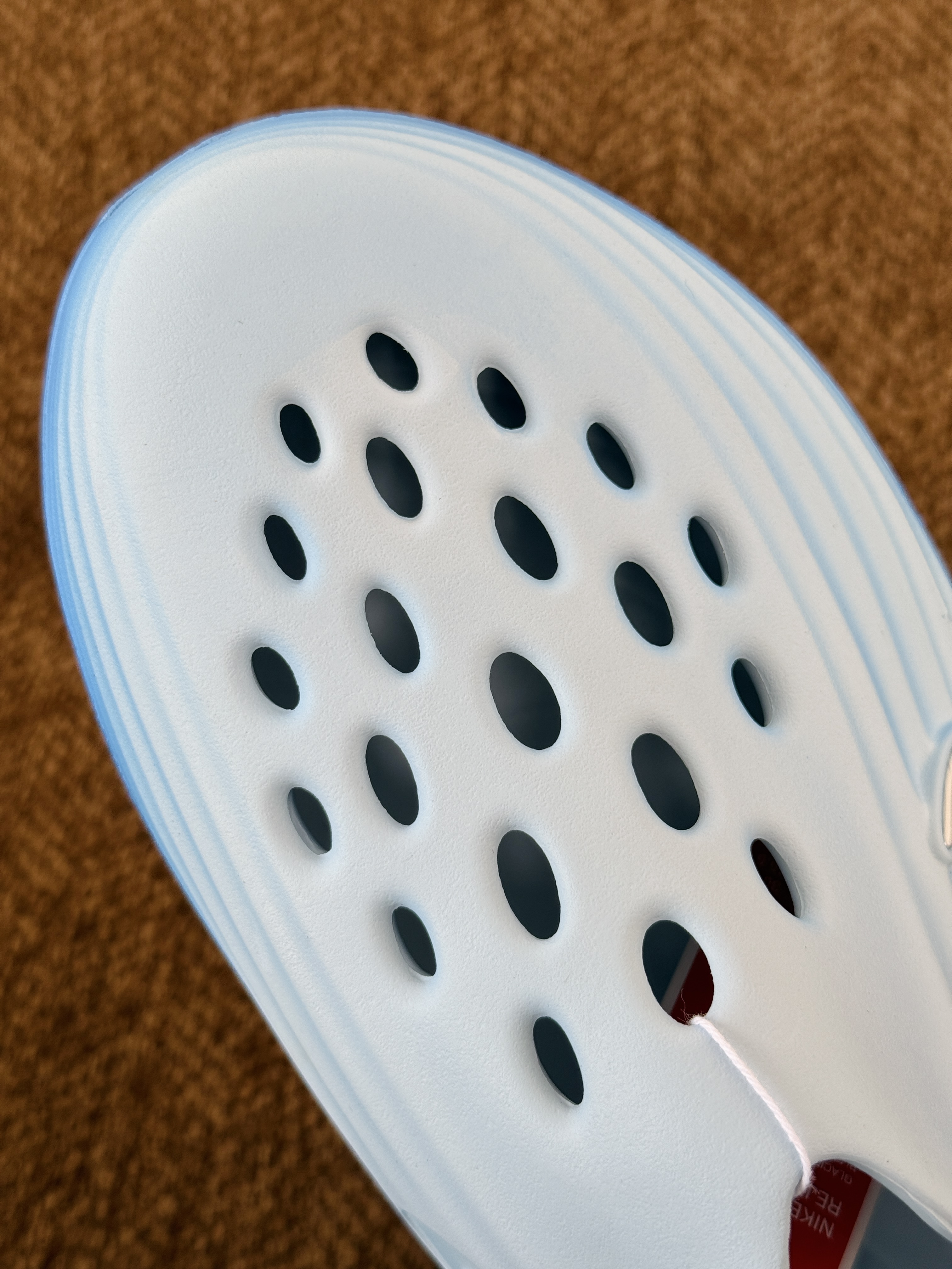 正确复合底 Nike Reactx Rejuven8 洞洞鞋 简约舒适  室外拖鞋 男女同款  蓝色 HV5060-402