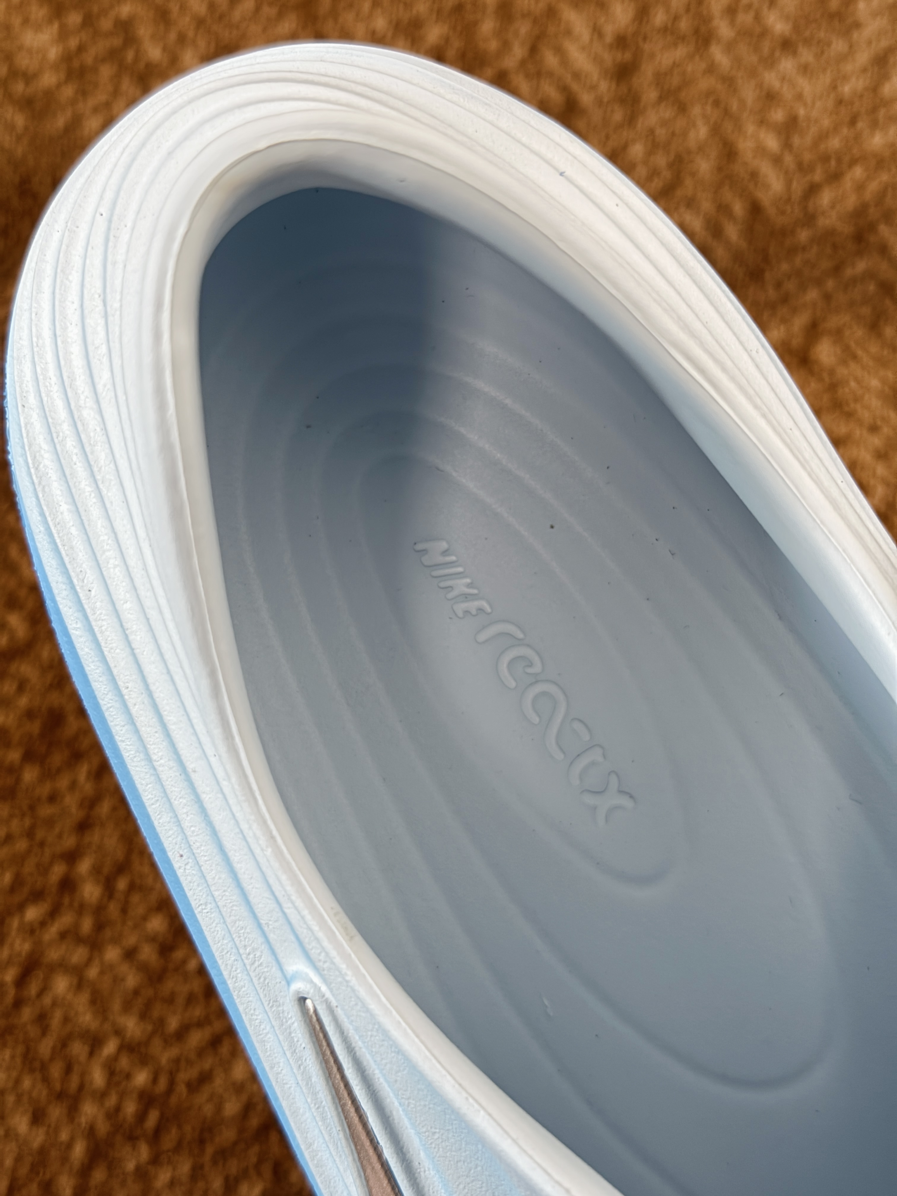 正确复合底 Nike Reactx Rejuven8 洞洞鞋 简约舒适  室外拖鞋 男女同款  蓝色 HV5060-402