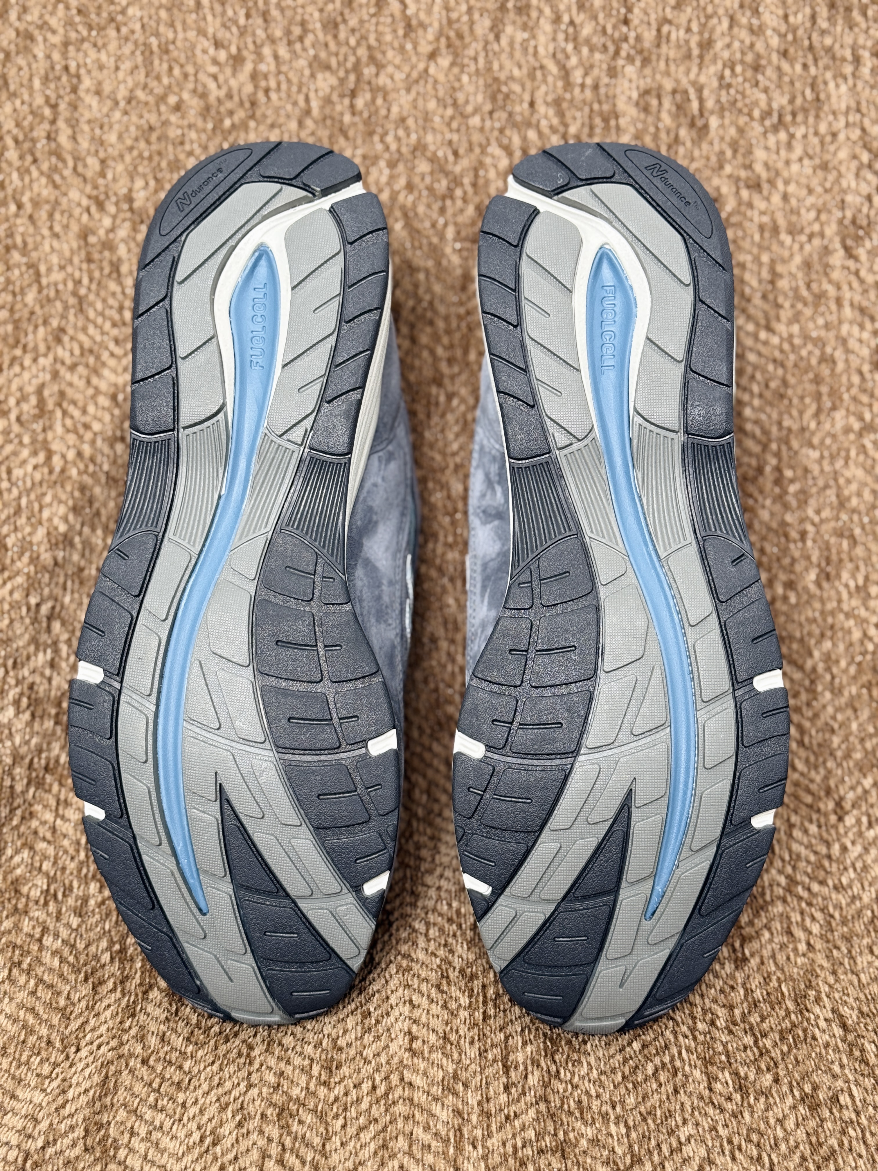 新版  KITH New Balance 991 V2 石头岛 低筒 复古跑鞋 休闲鞋 运动鞋 波鞋 男鞋 女鞋 灰蓝色 U991KH2