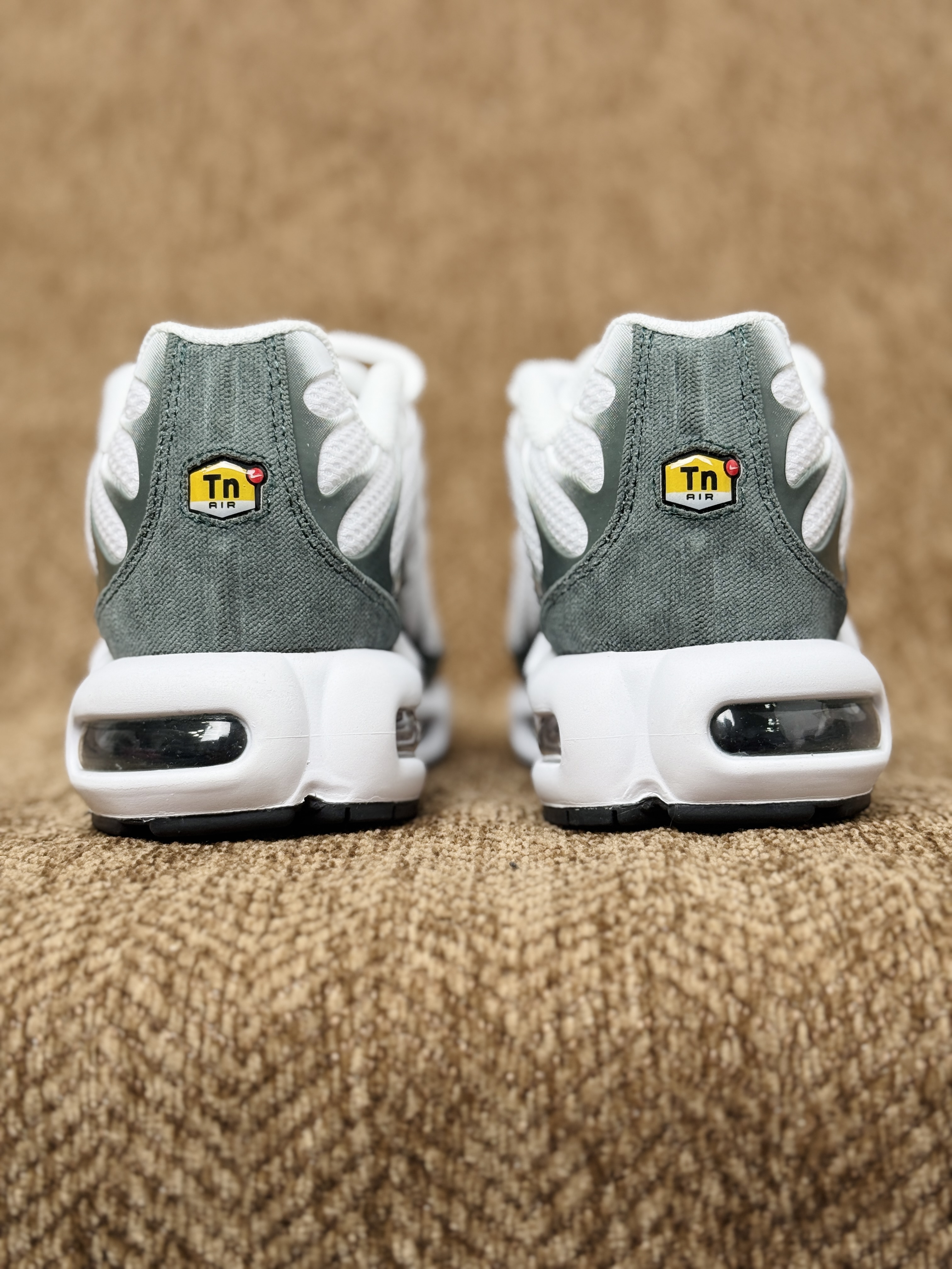Nike Air Max Plus  TN大气垫 低筒 网布防滑 运动鞋 休闲鞋 球鞋 男鞋 波鞋  白绿 FV6057-100
