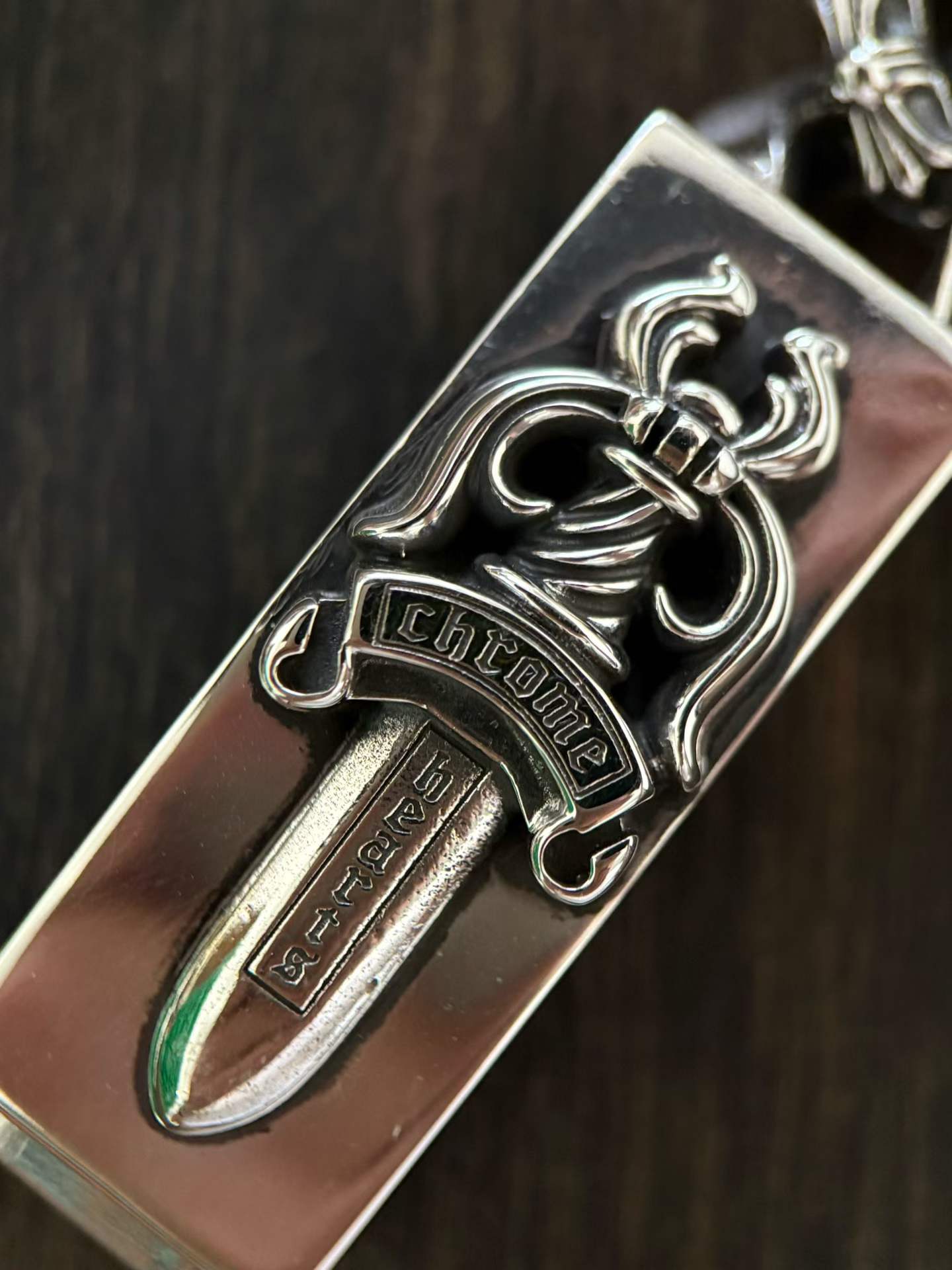 Chrome Hearts Couple's Bracelet — Hand-Distressed Finish CH  克罗心 925银  手工 手链  