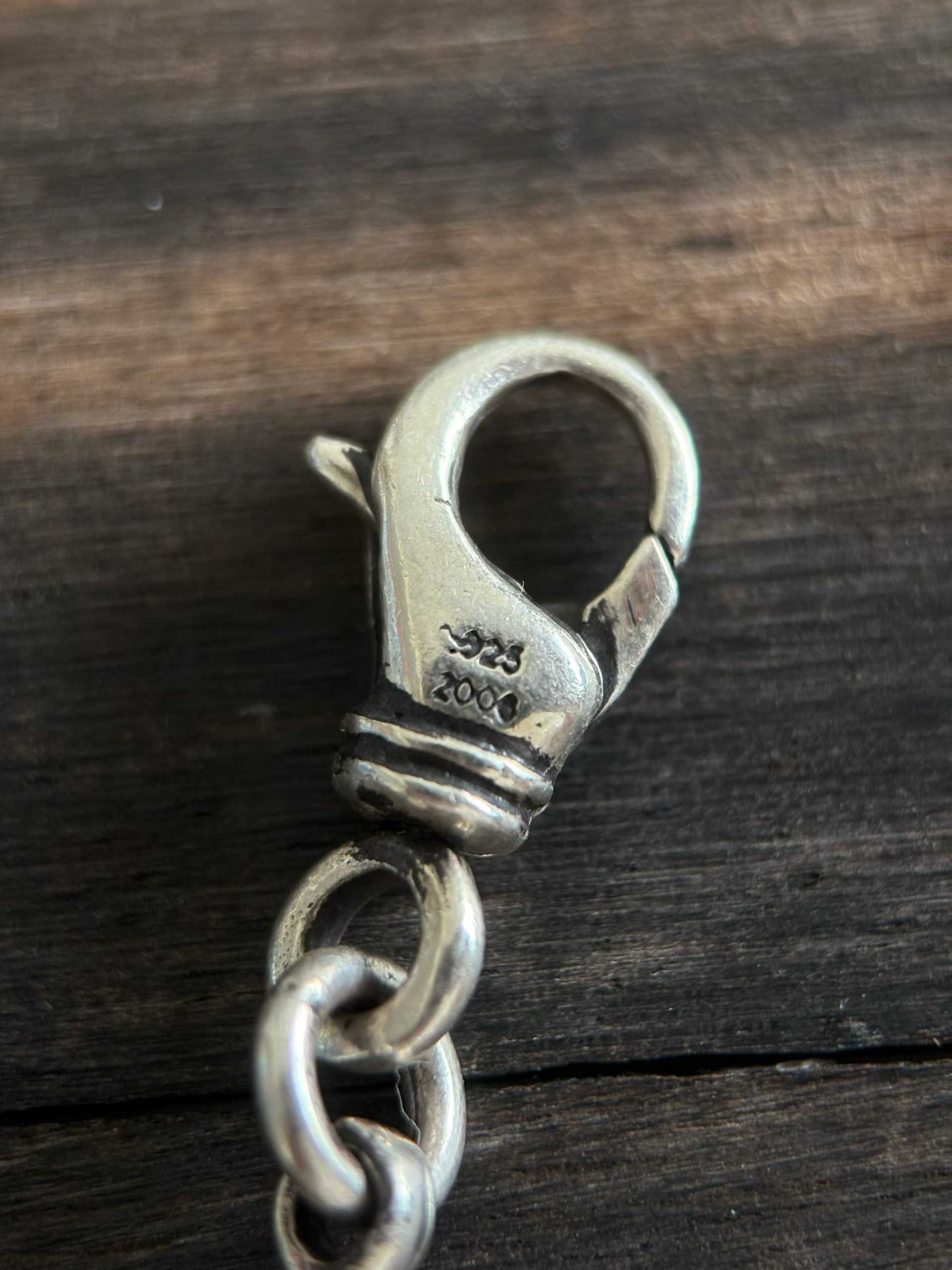 Chrome Hearts Couple's Bracelet — Hand-Distressed Finish CH  克罗心 925银  手工 手链  