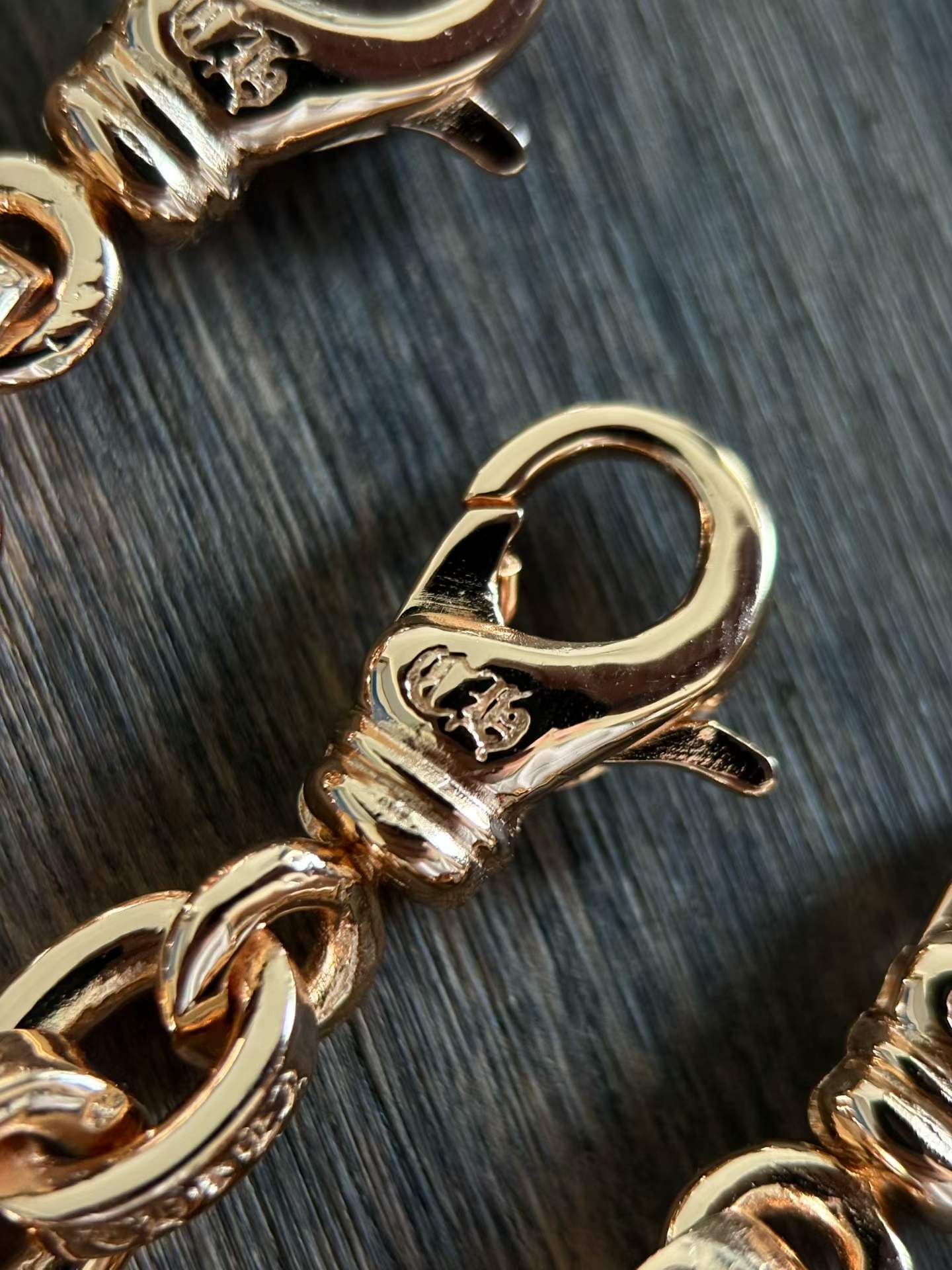 Chrome Hearts Couple's Bracelet — Hand-Distressed Finish CH  克罗心 925银  手工 手链  