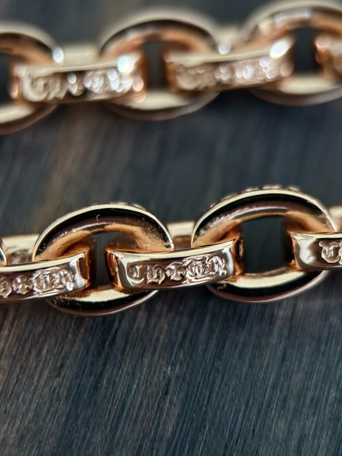 Chrome Hearts Couple's Bracelet — Hand-Distressed Finish CH  克罗心 925银  手工 手链  