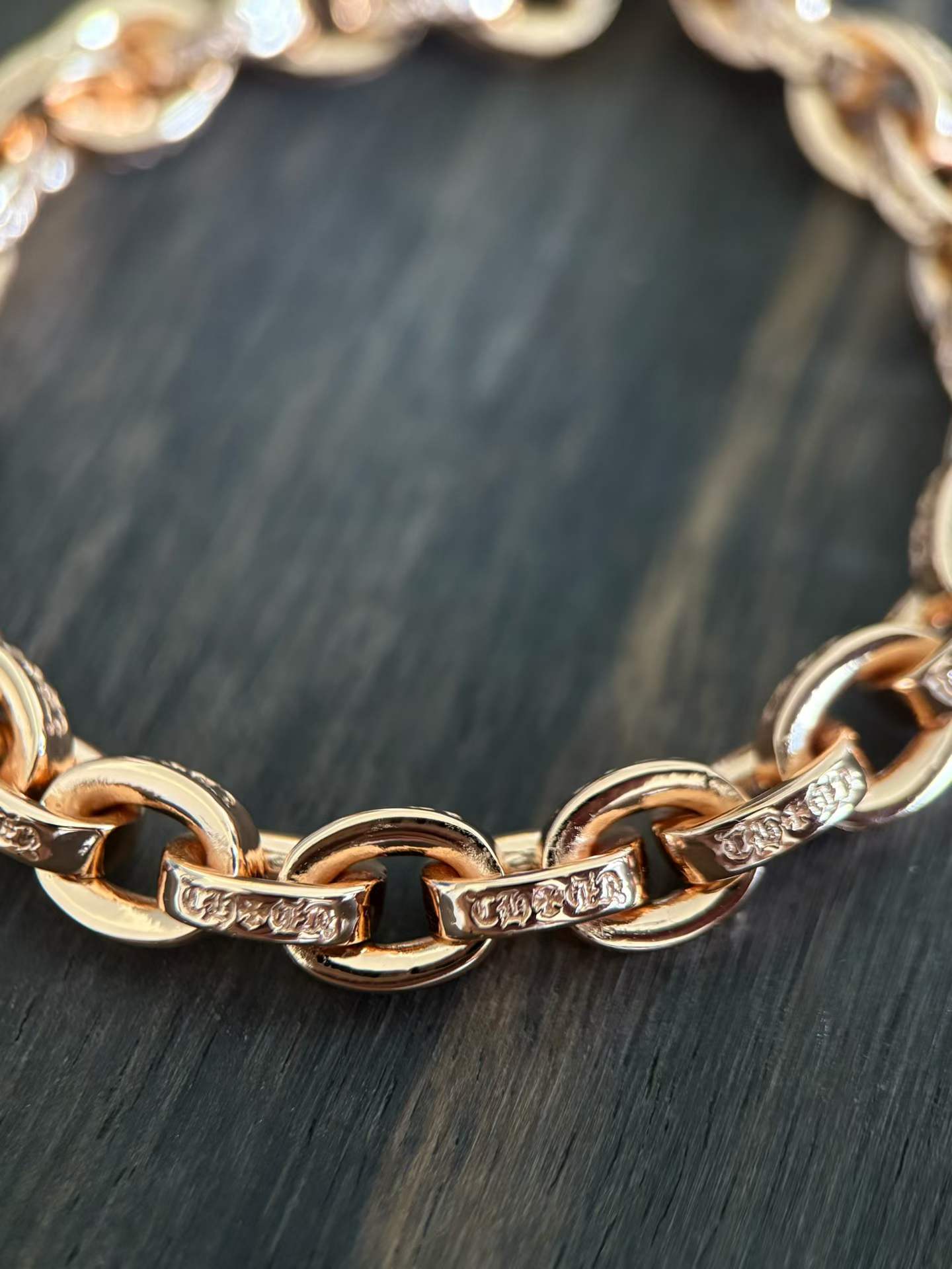 Chrome Hearts Couple's Bracelet — Hand-Distressed Finish CH  克罗心 925银  手工 手链  