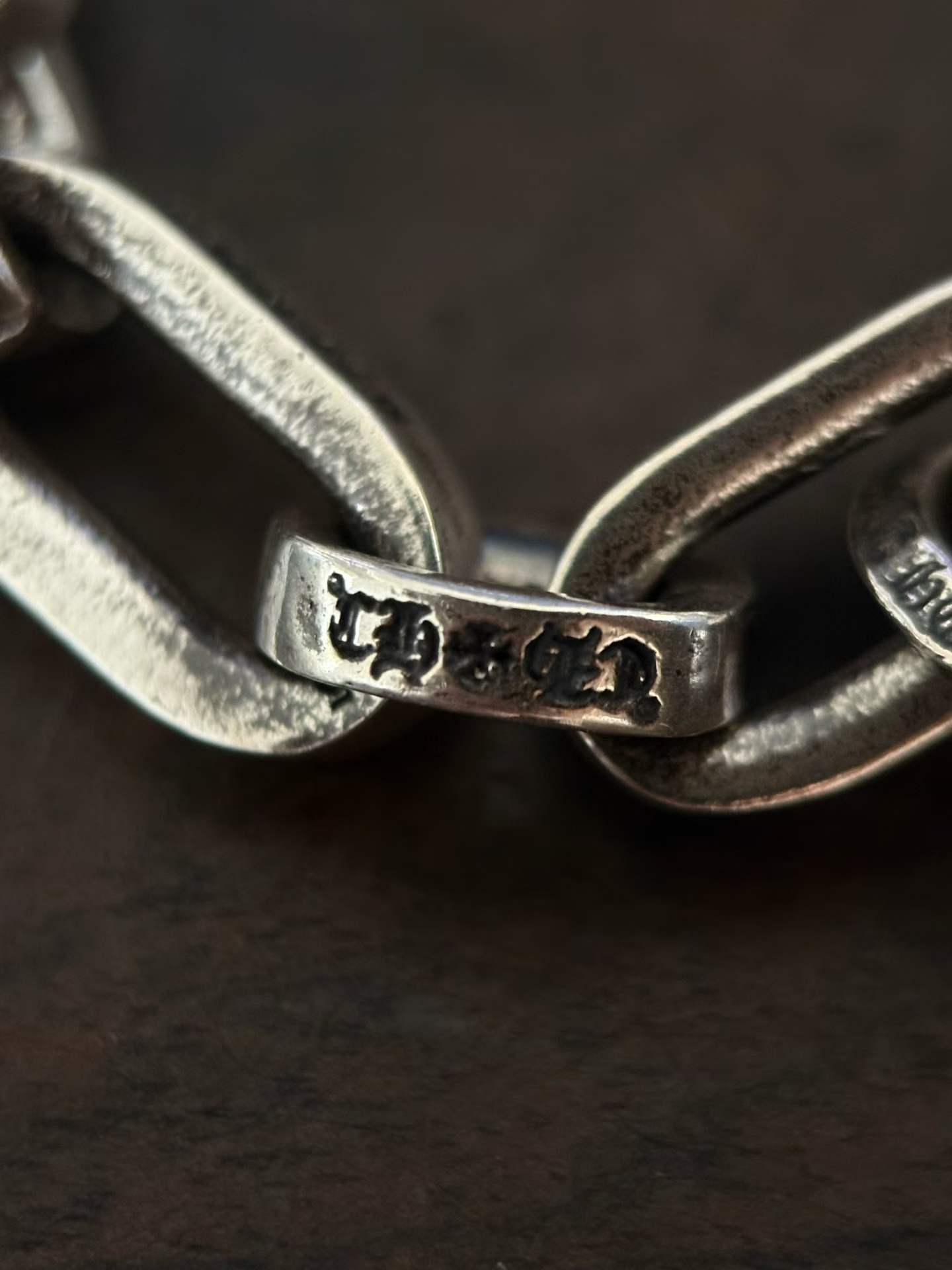 Chrome Hearts Couple's Bracelet — Hand-Distressed Finish CH  克罗心 925银  手工 手链  