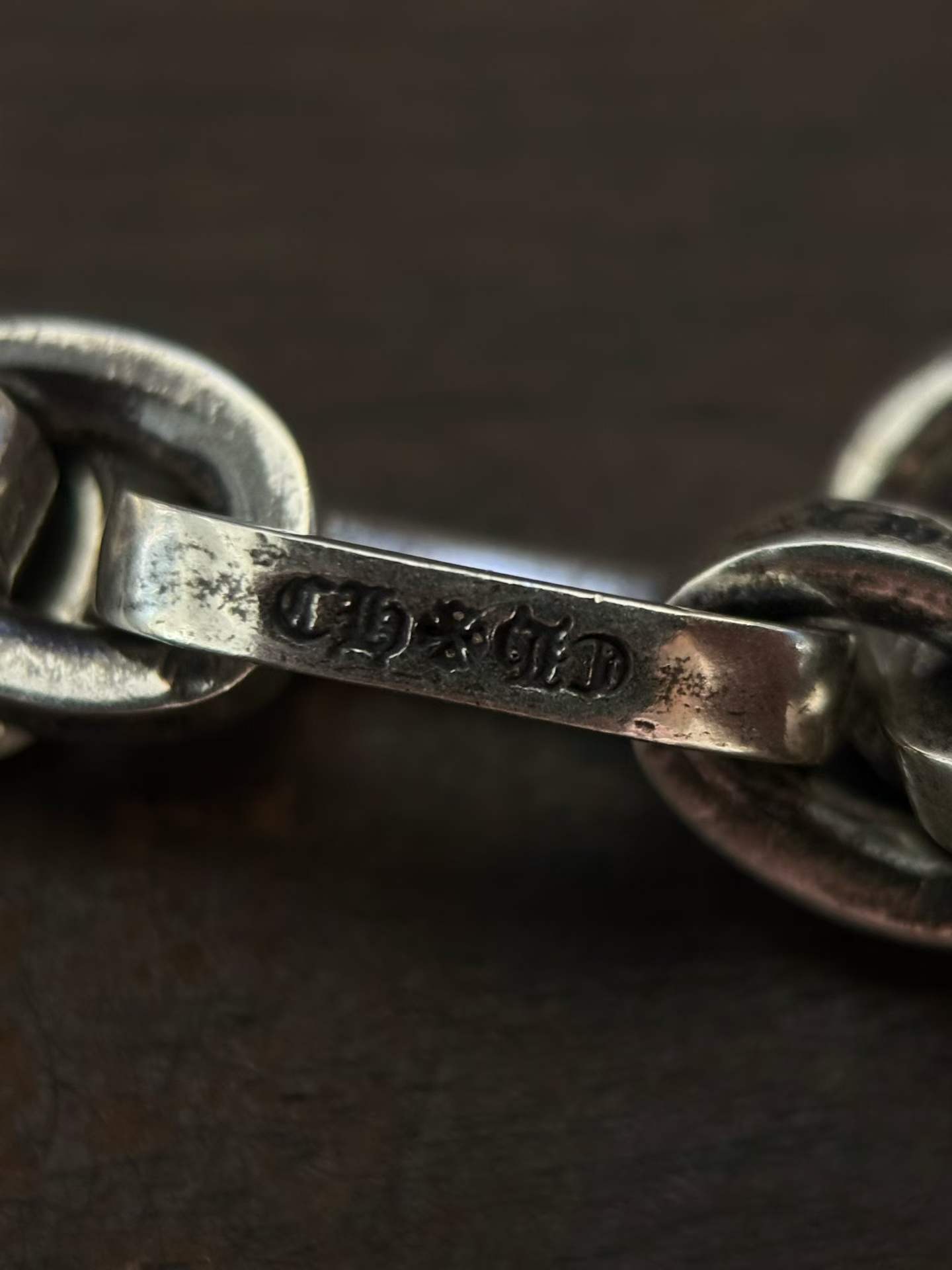 Chrome Hearts Couple's Bracelet — Hand-Distressed Finish CH  克罗心 925银  手工 手链  