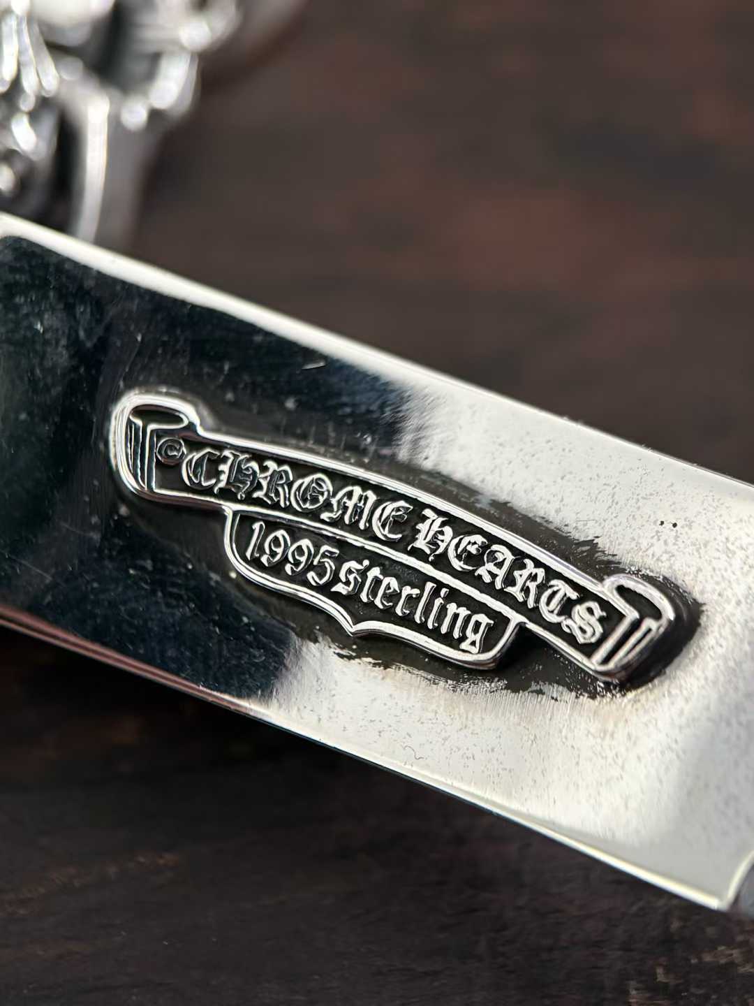 Chrome Hearts Couple's Bracelet — Hand-Distressed Finish CH  克罗心 925银  手工 手链 古巴  