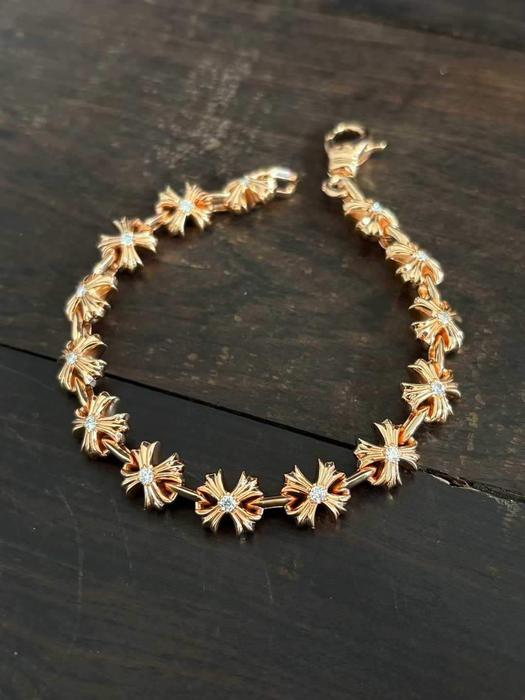 Chrome Hearts  CH  克罗心 925银  手工 手链 十字  