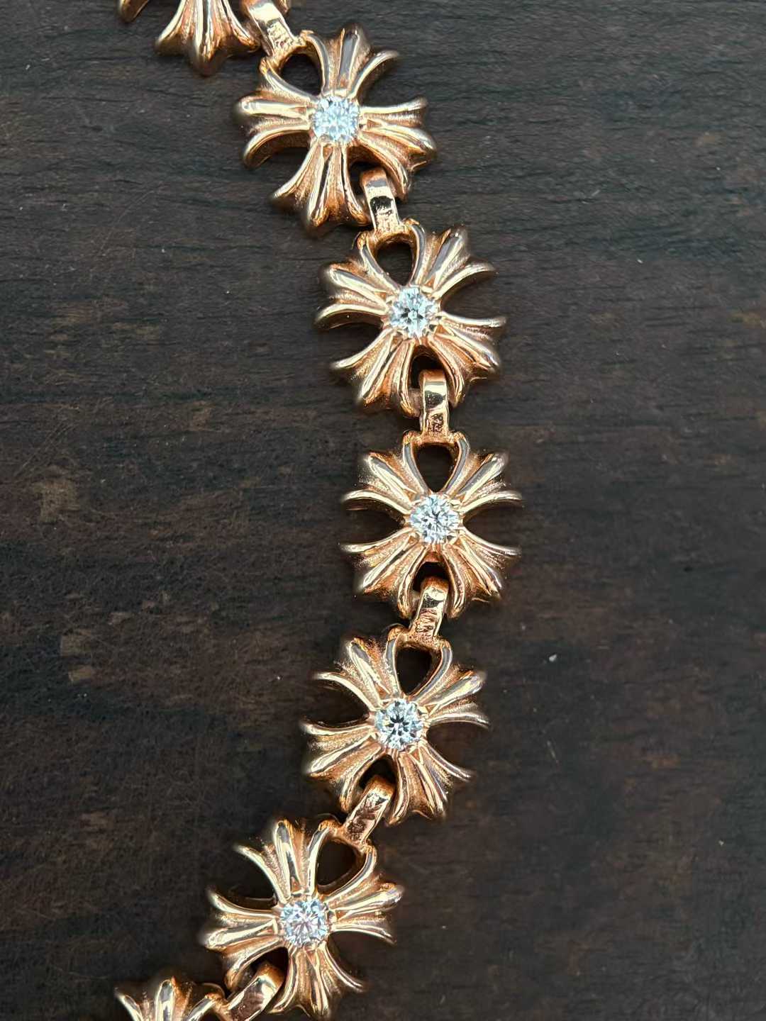 Chrome Hearts  CH  克罗心 925银  手工 手链 十字  