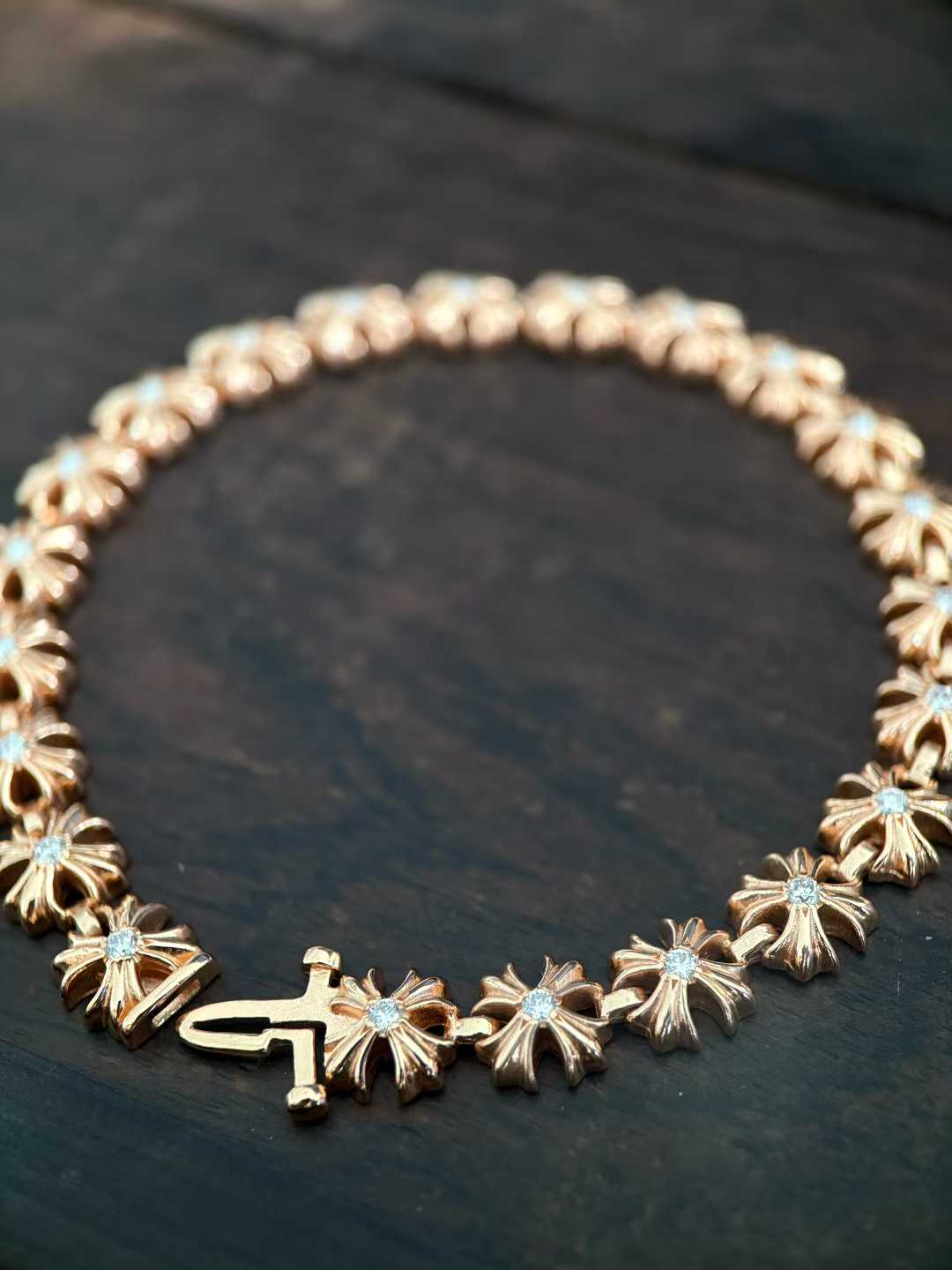 Chrome Hearts  CH  克罗心 925银  手工 手链 十字  