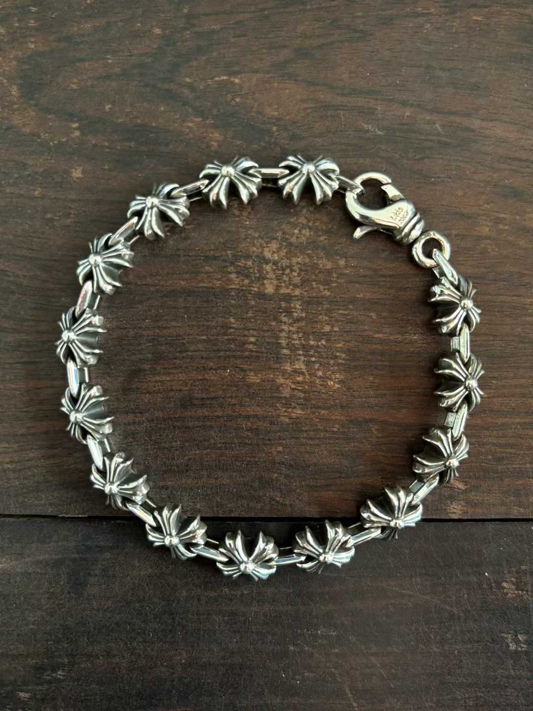 Chrome Hearts  CH  克罗心 925银  手工 手链 十字  