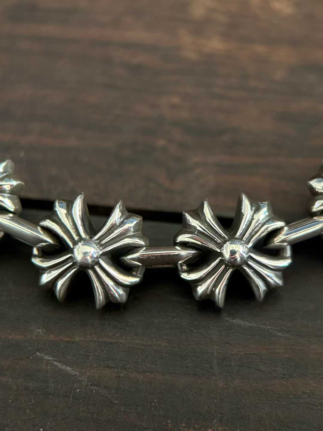 Chrome Hearts  CH  克罗心 925银  手工 手链 十字  